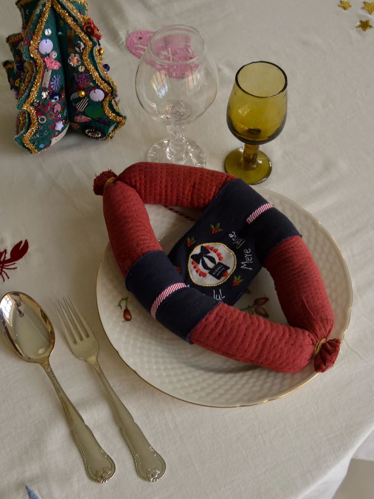 Double Sausage Ornament