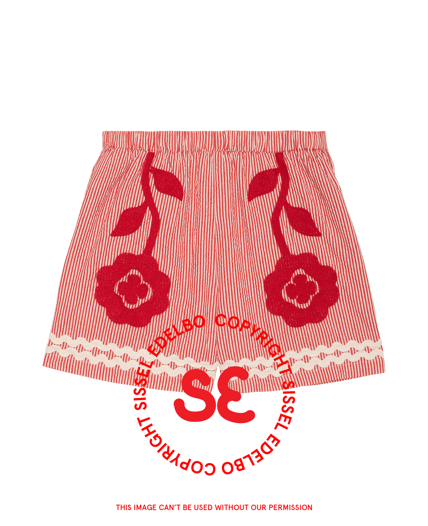 Abelone Shorts - Red Flower