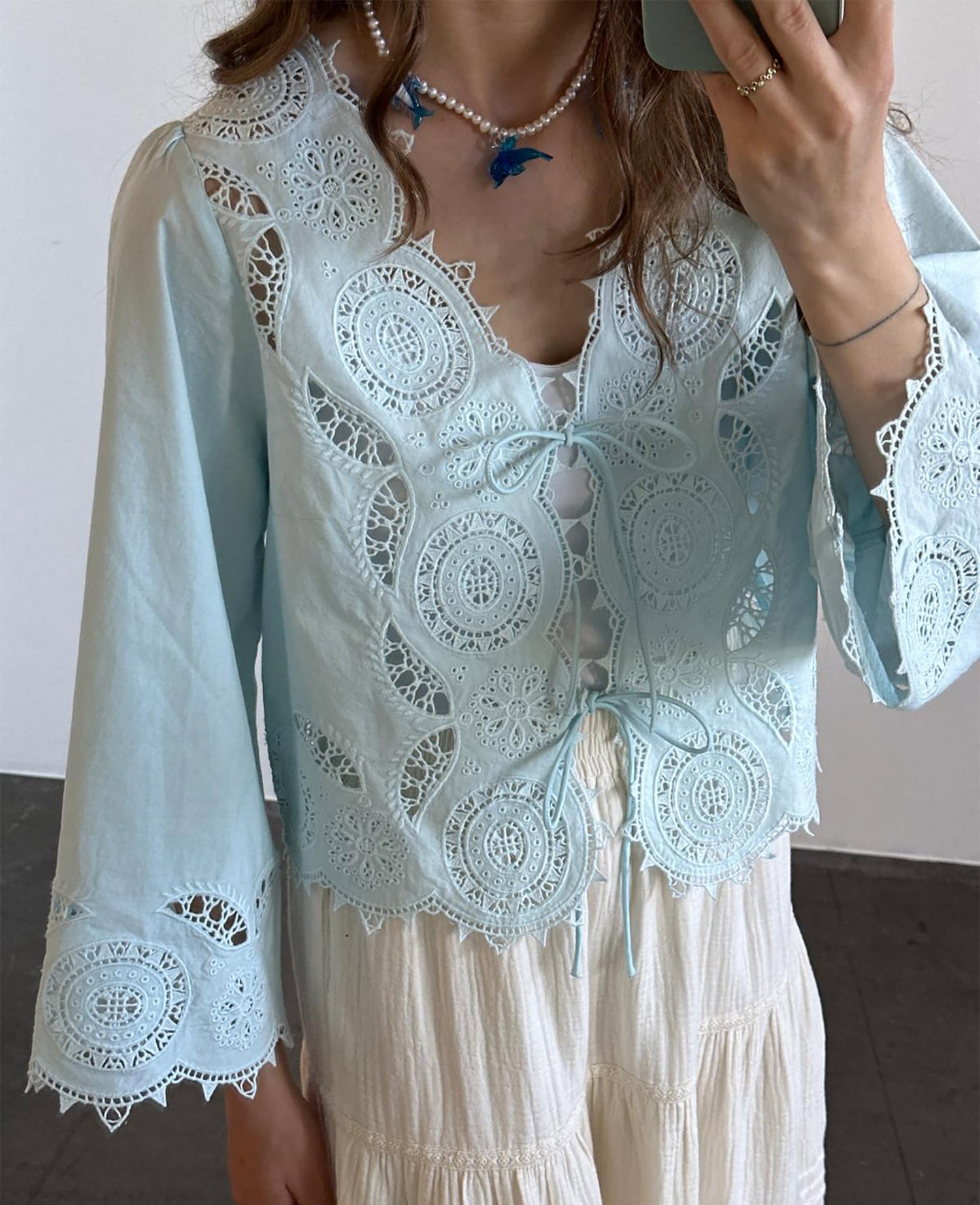 Anjali Top - Crystal Blue