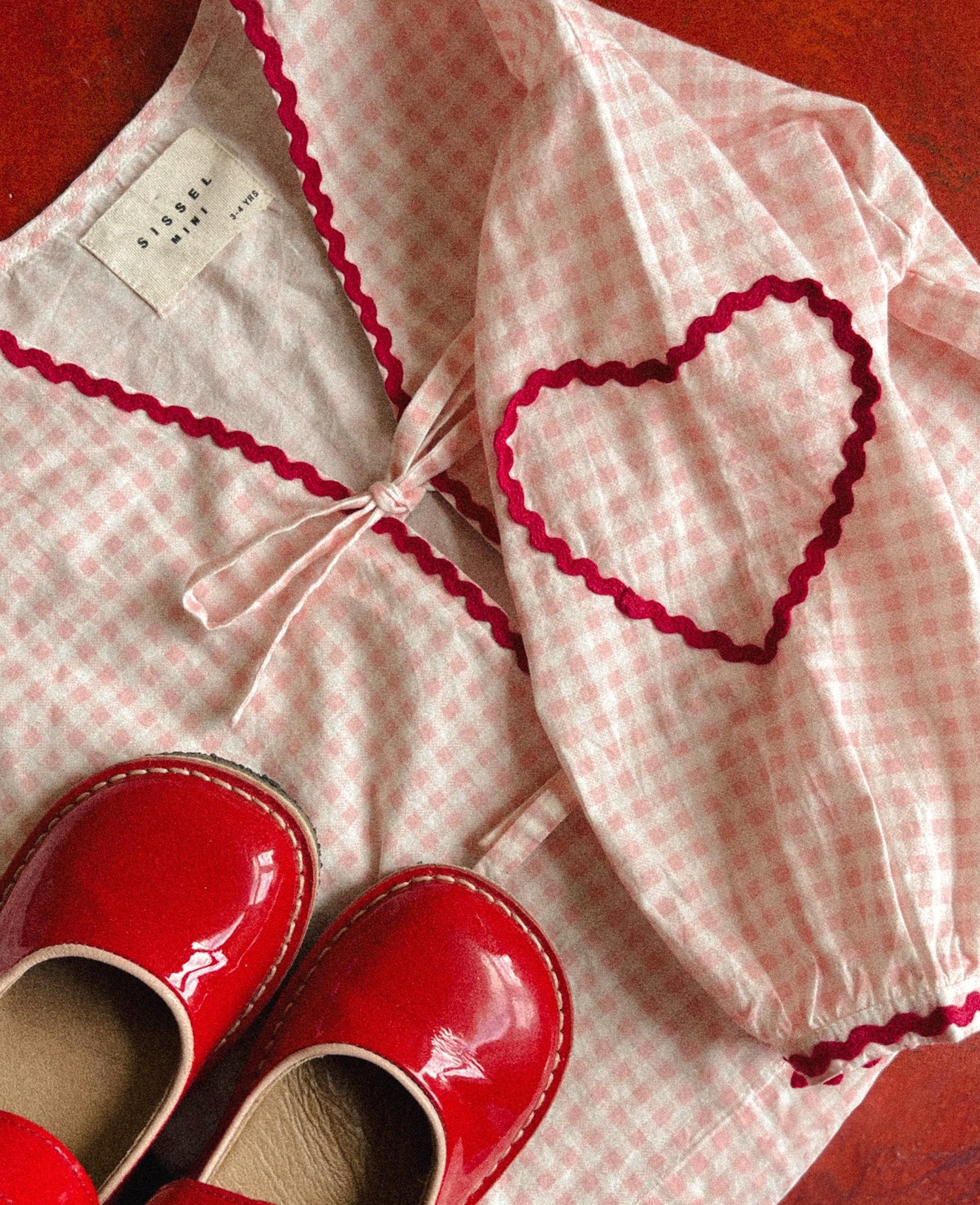 Astrid MINI Top - Pink Checks