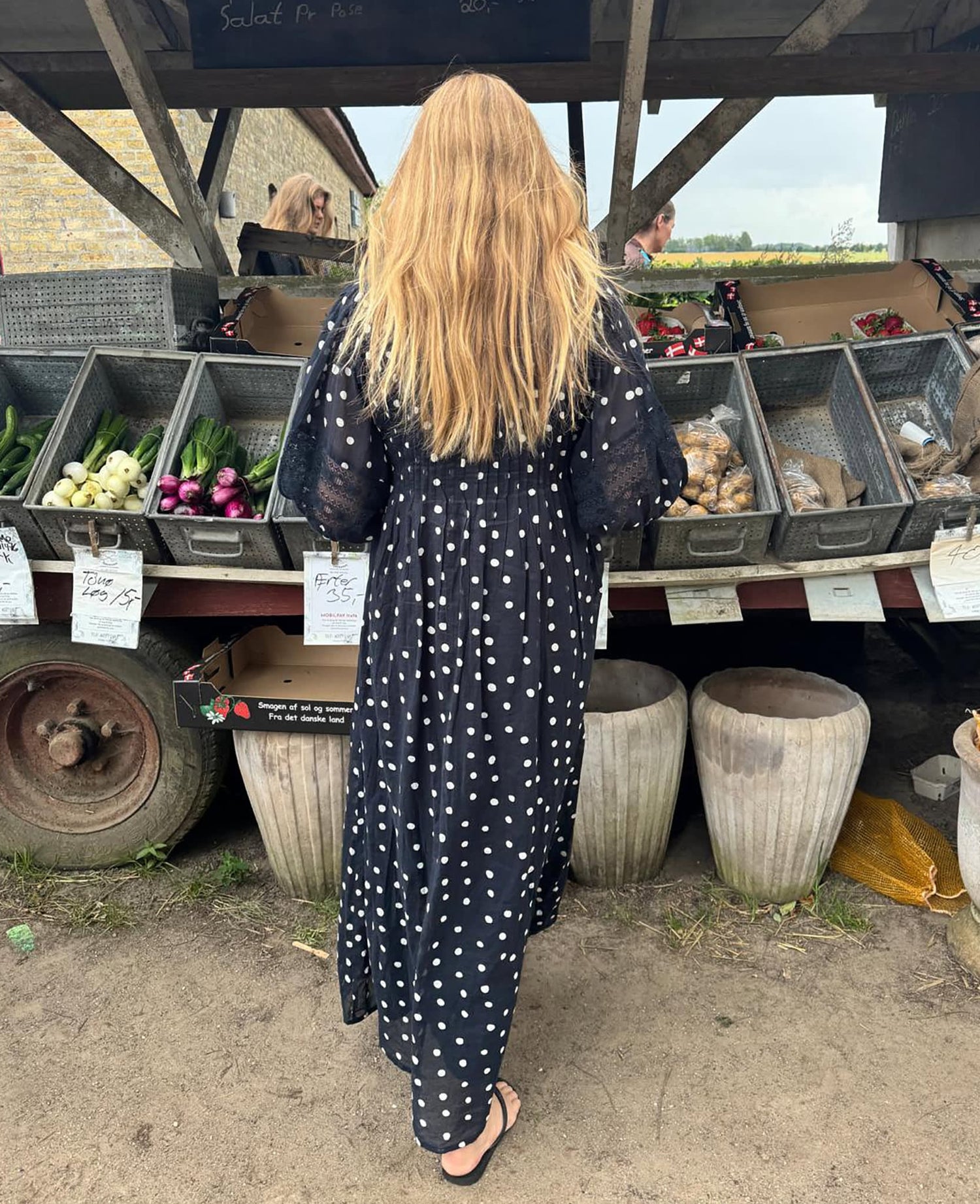 Bolette Dress - Black Dots