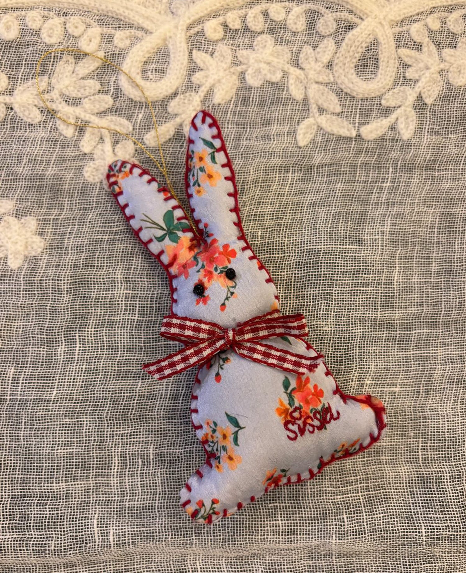 Bonnie Ornament - Purple Floral