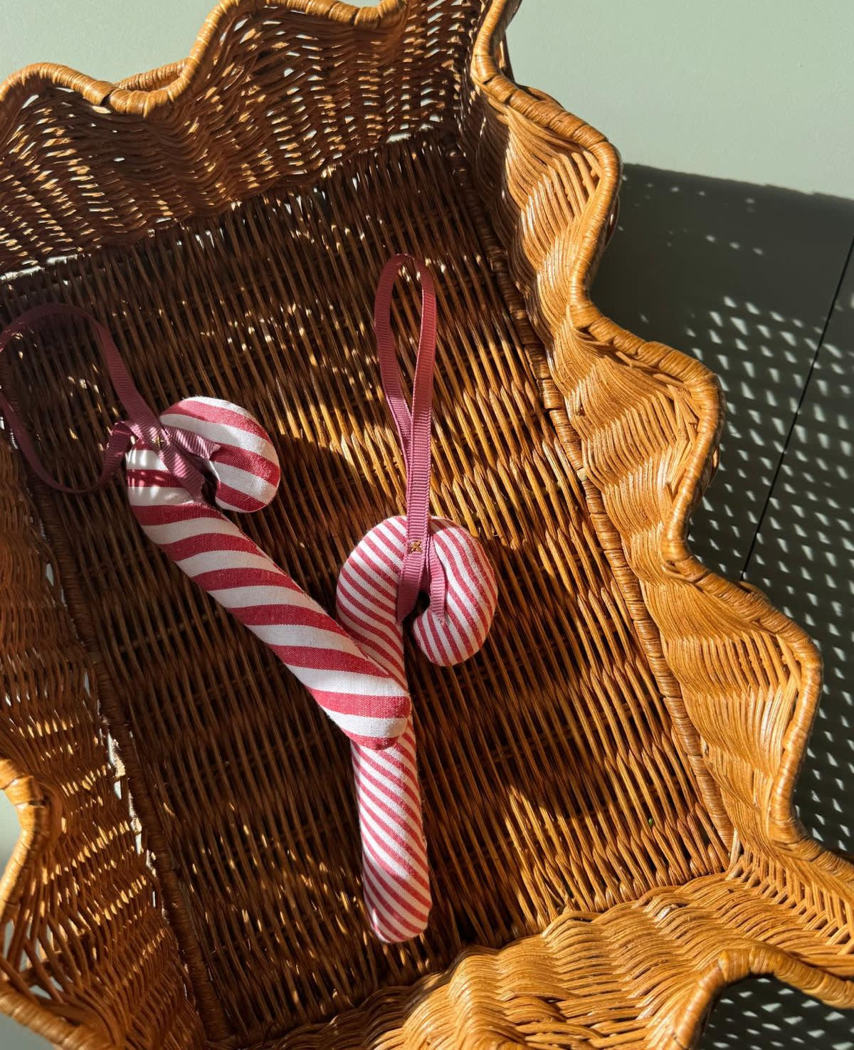 Cane Leftover Ornament - Candy Stripes