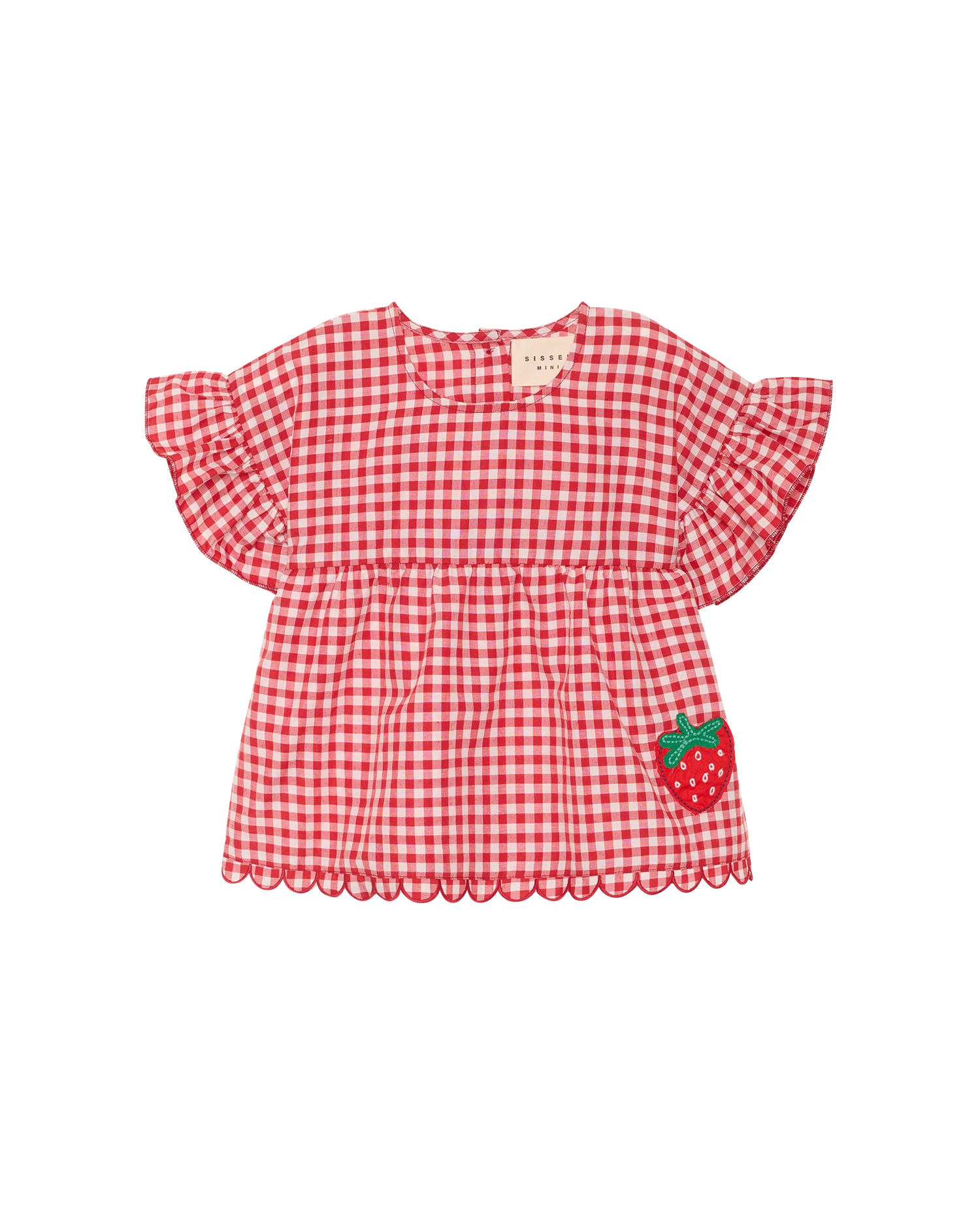 Charlene MINI Top - Red Checks