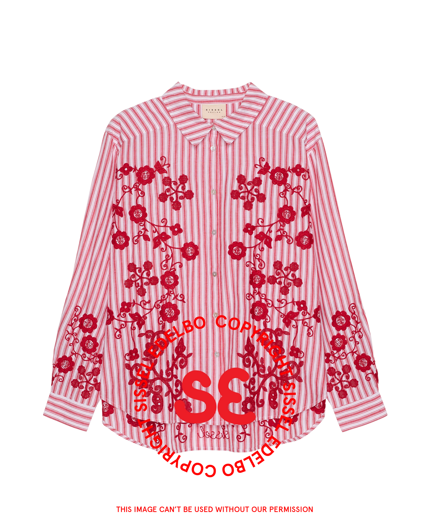 Cora Shirt - Red Flower