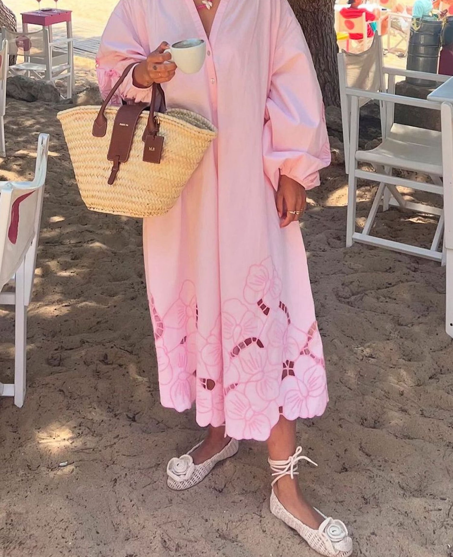 Coral Dress - Cherry Blossom