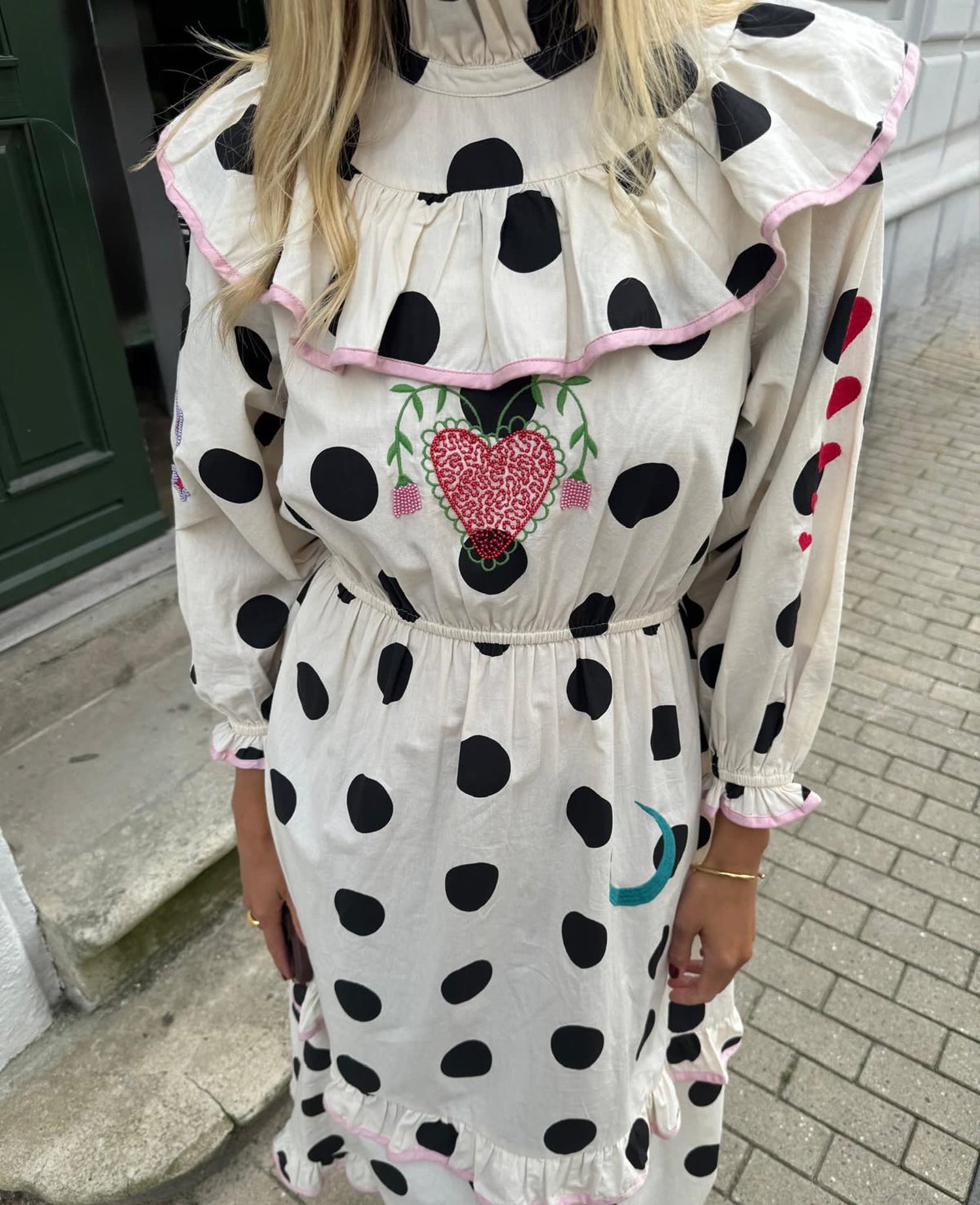 Diana Dress - Black Dot