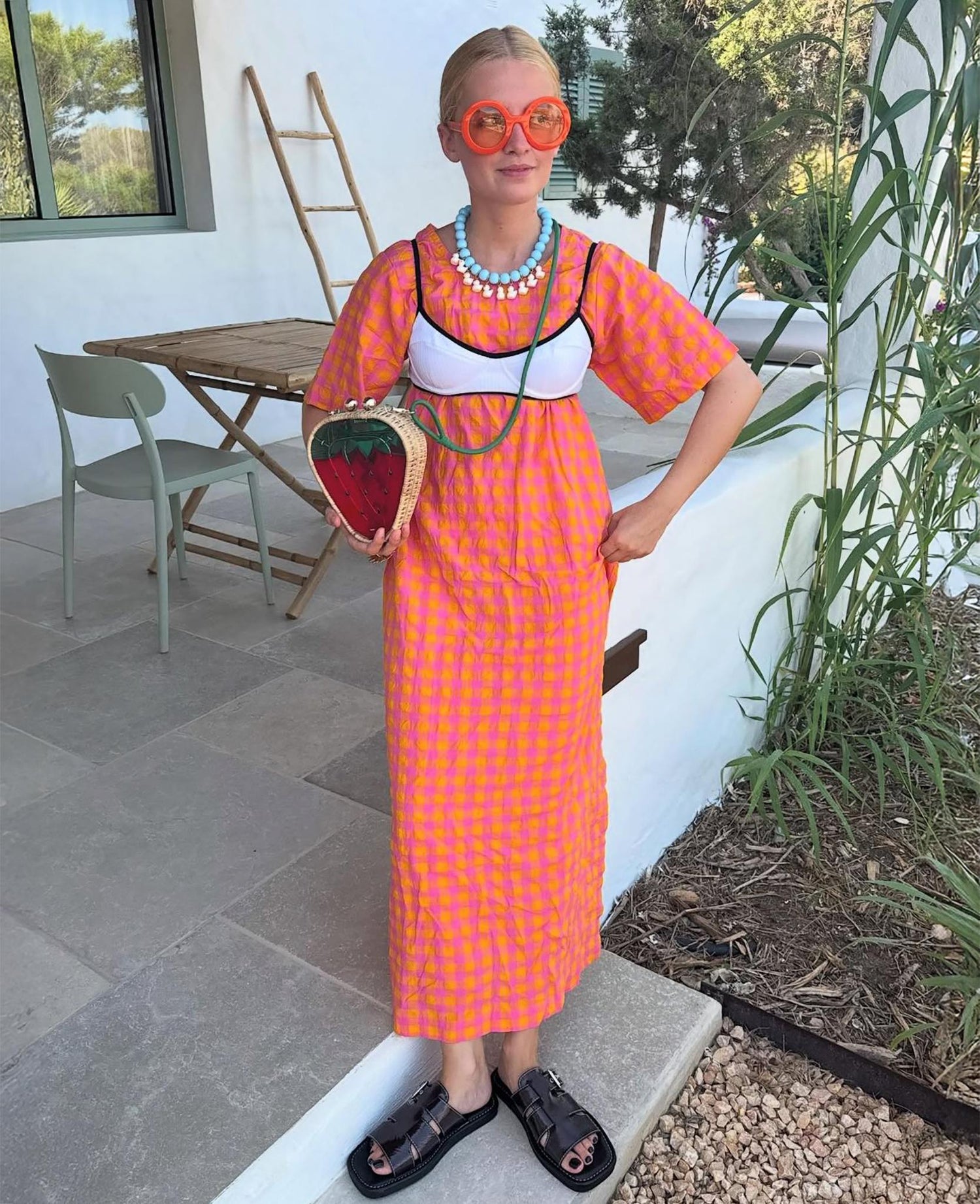 Dionne Dress - Pink Orange