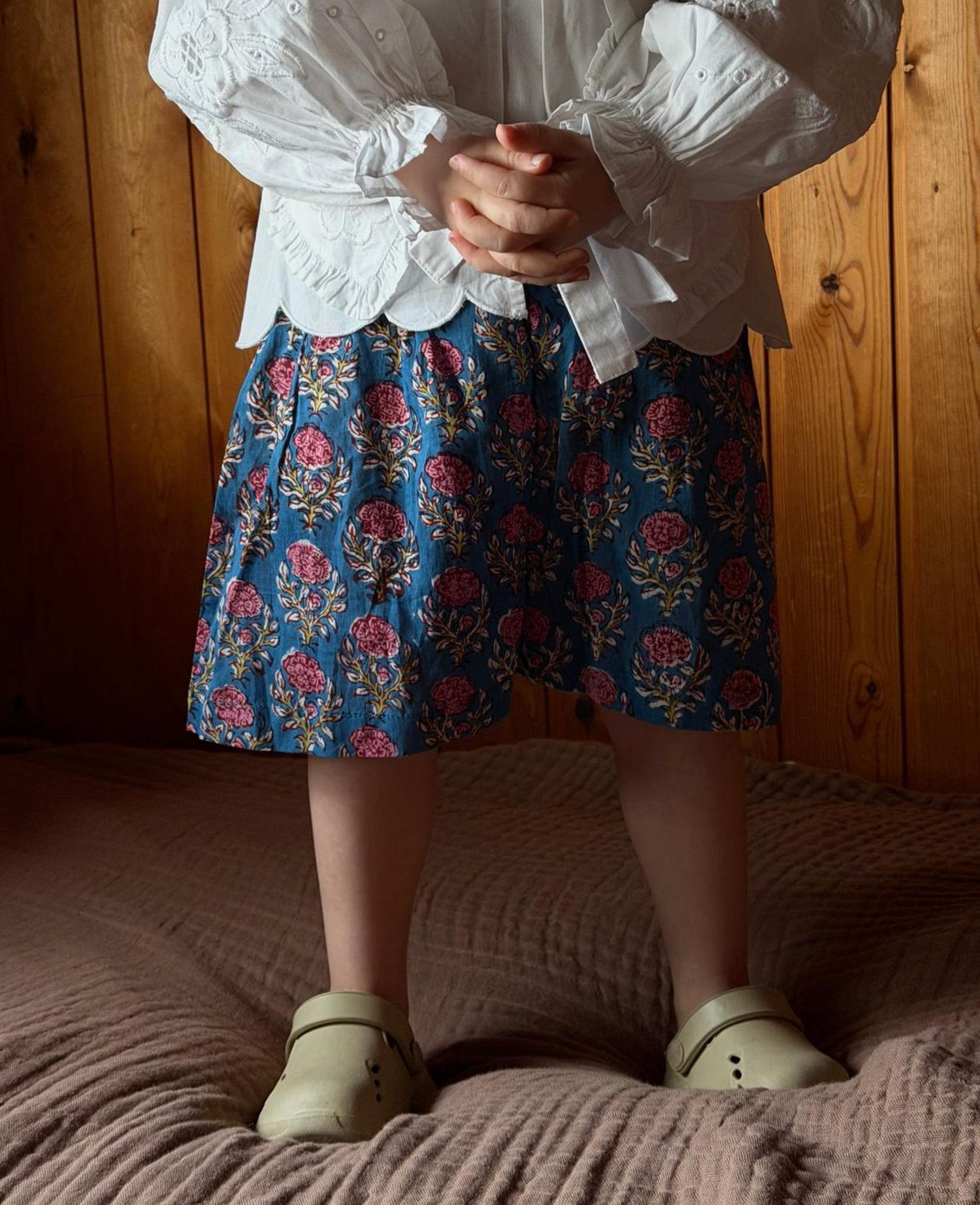 Elisa MINI Shorts - Pink Flowers