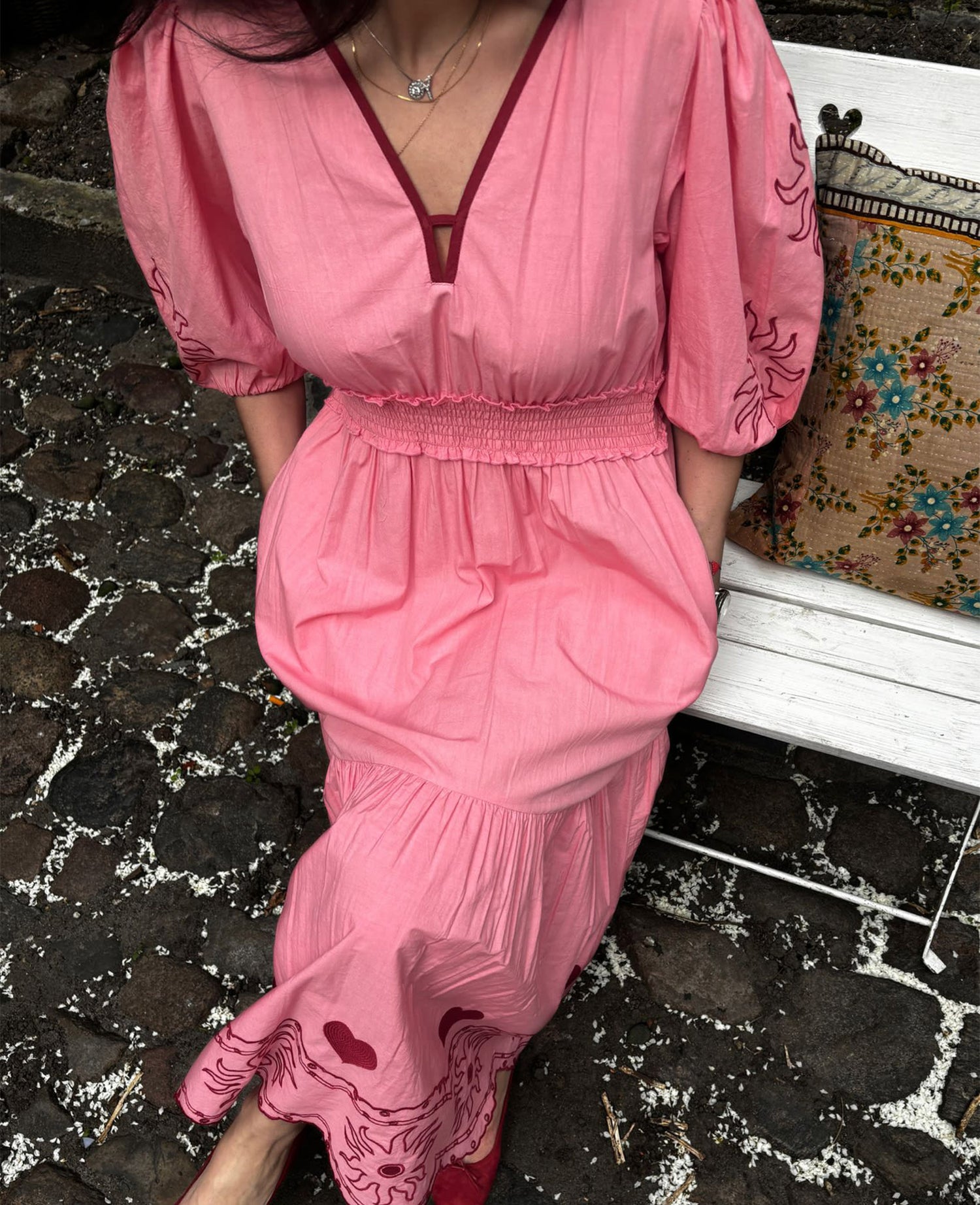 Geenie Dress - Geranium Pink