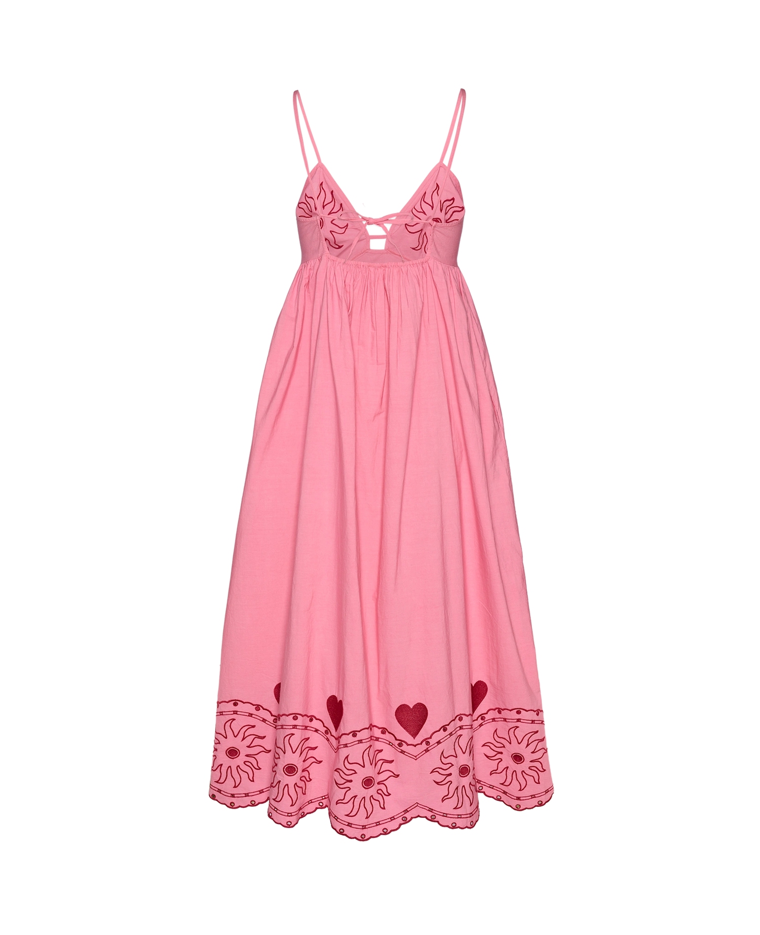 Geenie Strap Dress - Geranium Pink