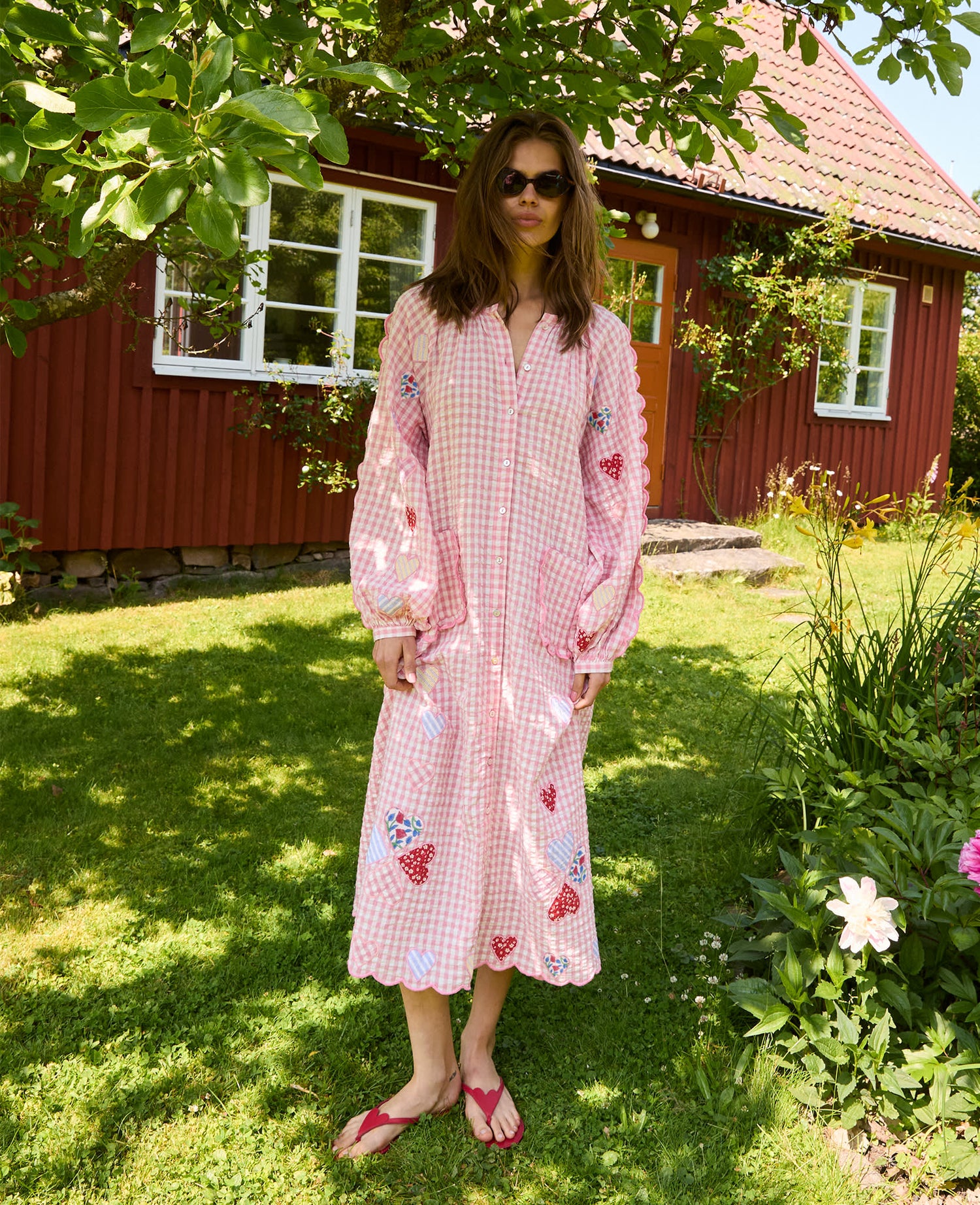 Kamal Dress - Pink Checks