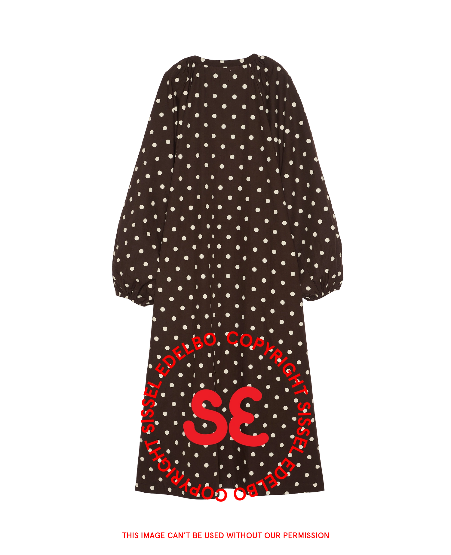 Lara Dress - Brown Dot