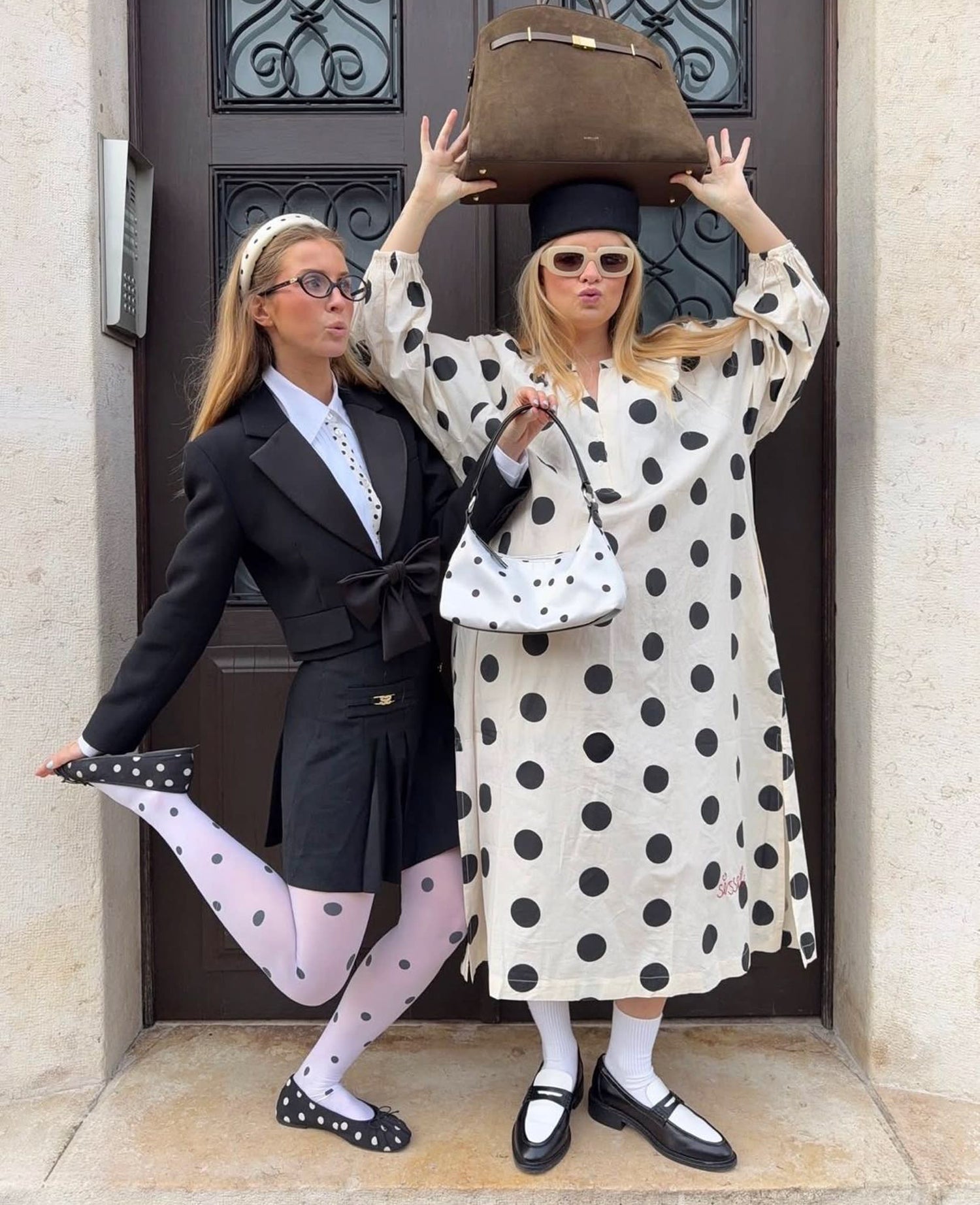 Lara Dress - Black Dot