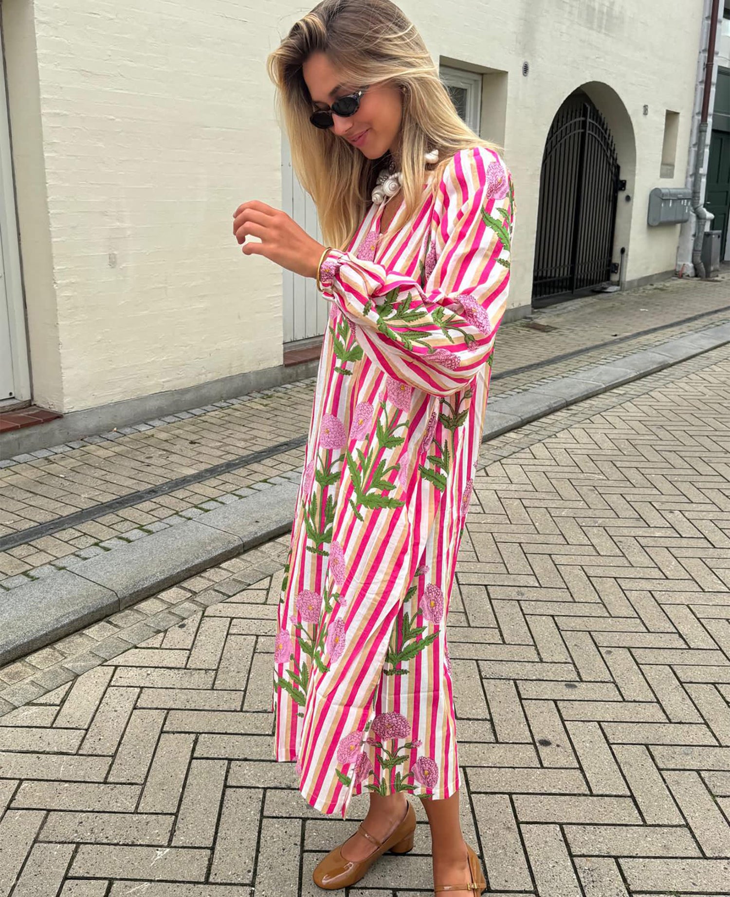 Lara Dress - Poppy Pink