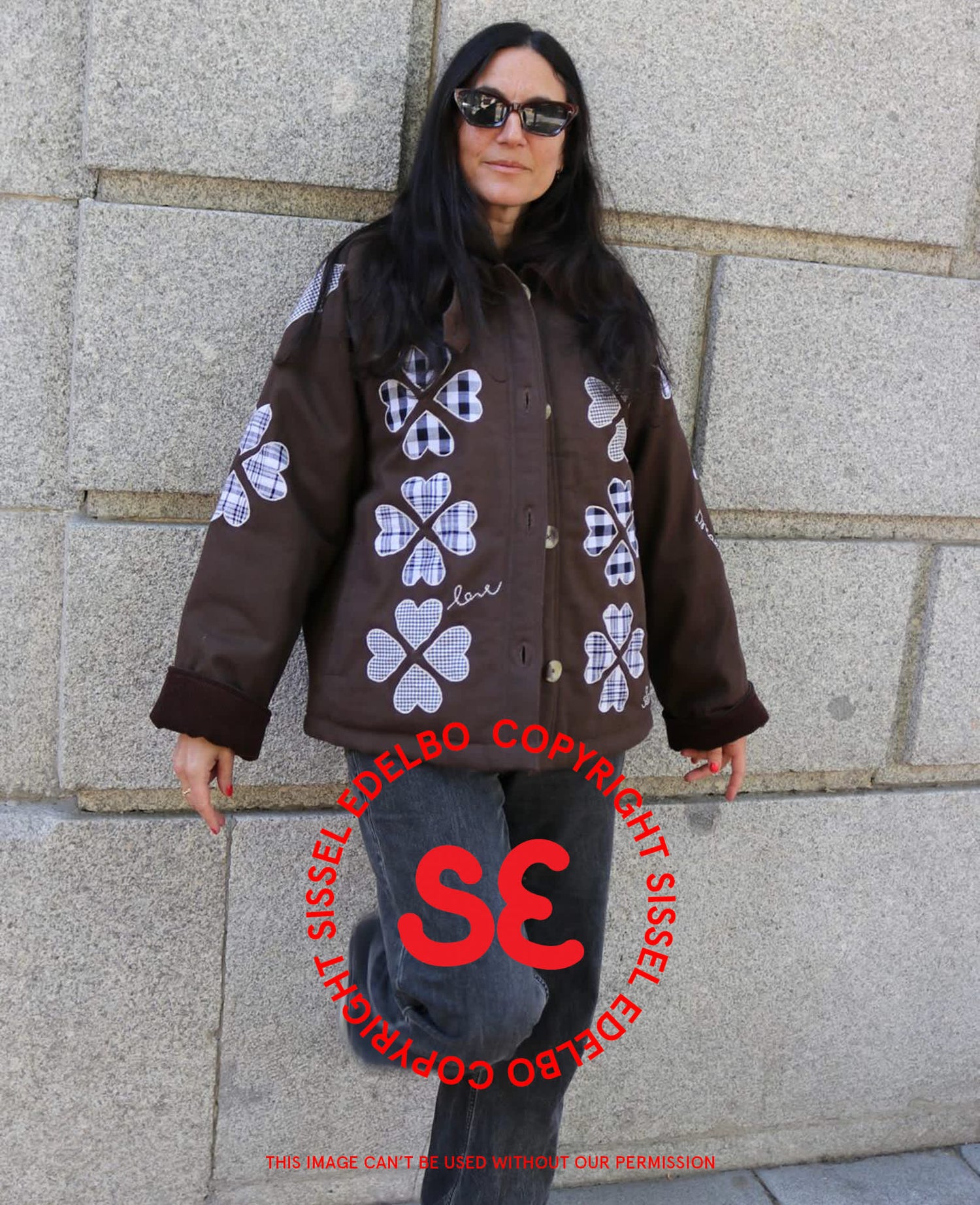 Lillibeth Jacket - Checked Brown
