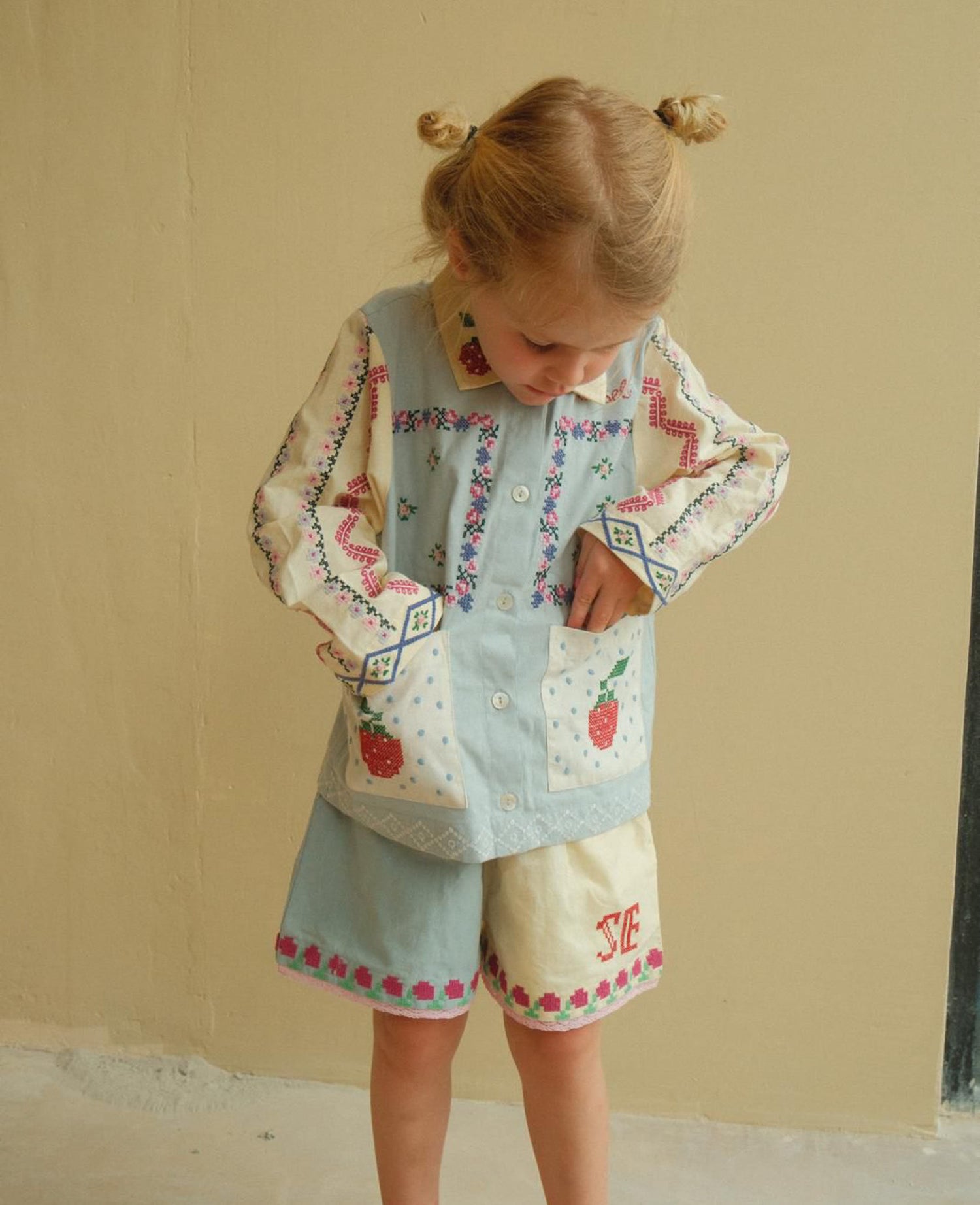 Louise MINI Shirt - Baby Blue