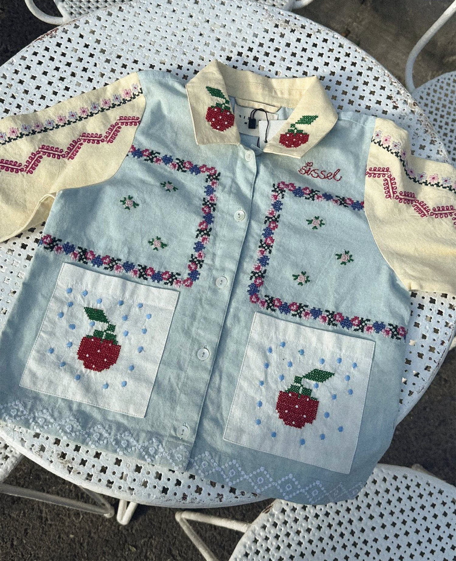Louise MINI Shirt - Baby Blue
