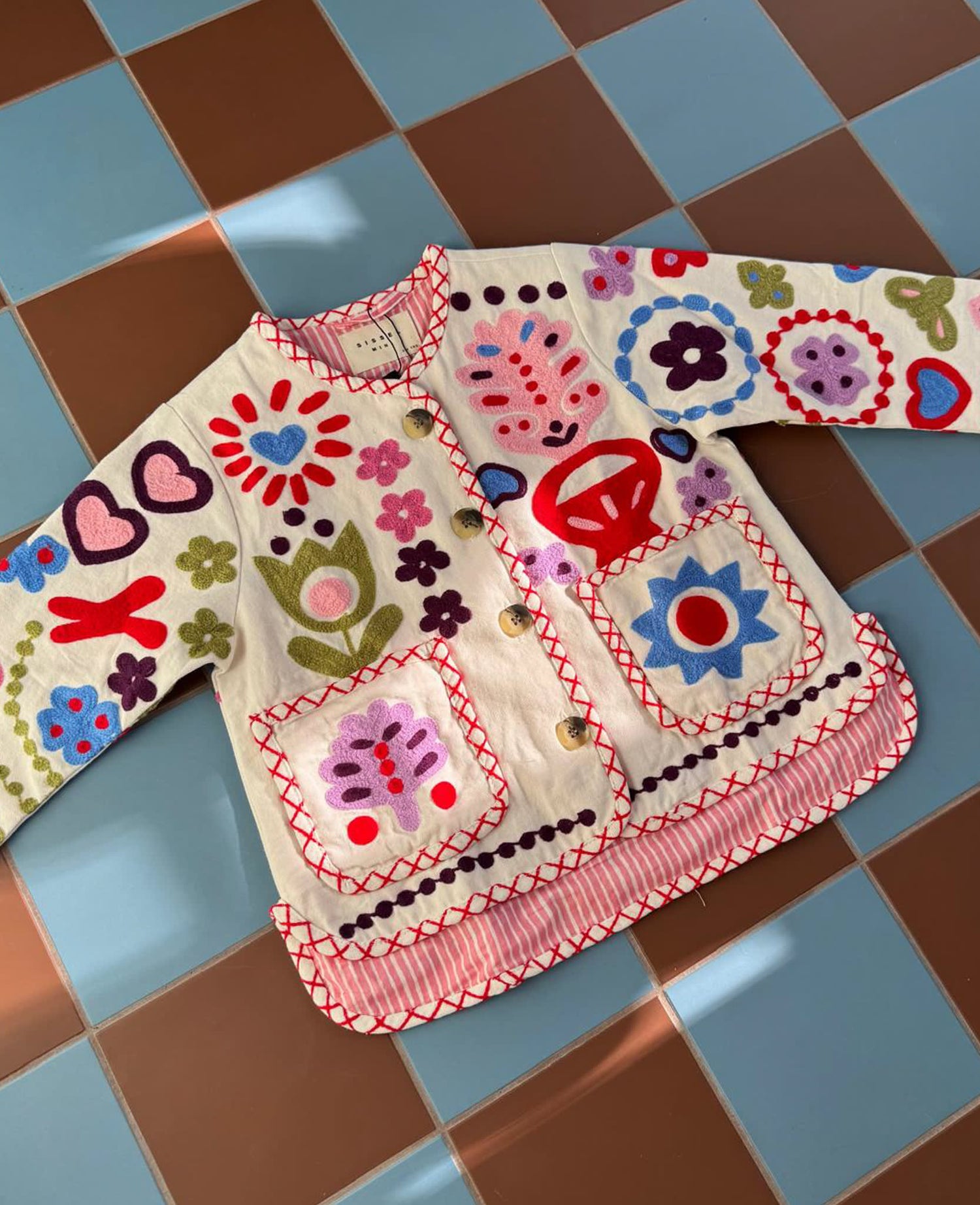 Maggie MINI Jacket - White Multi