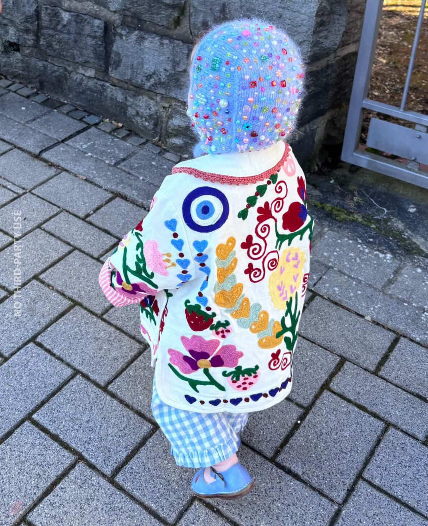 Maggie MINI Jacket - White Rose