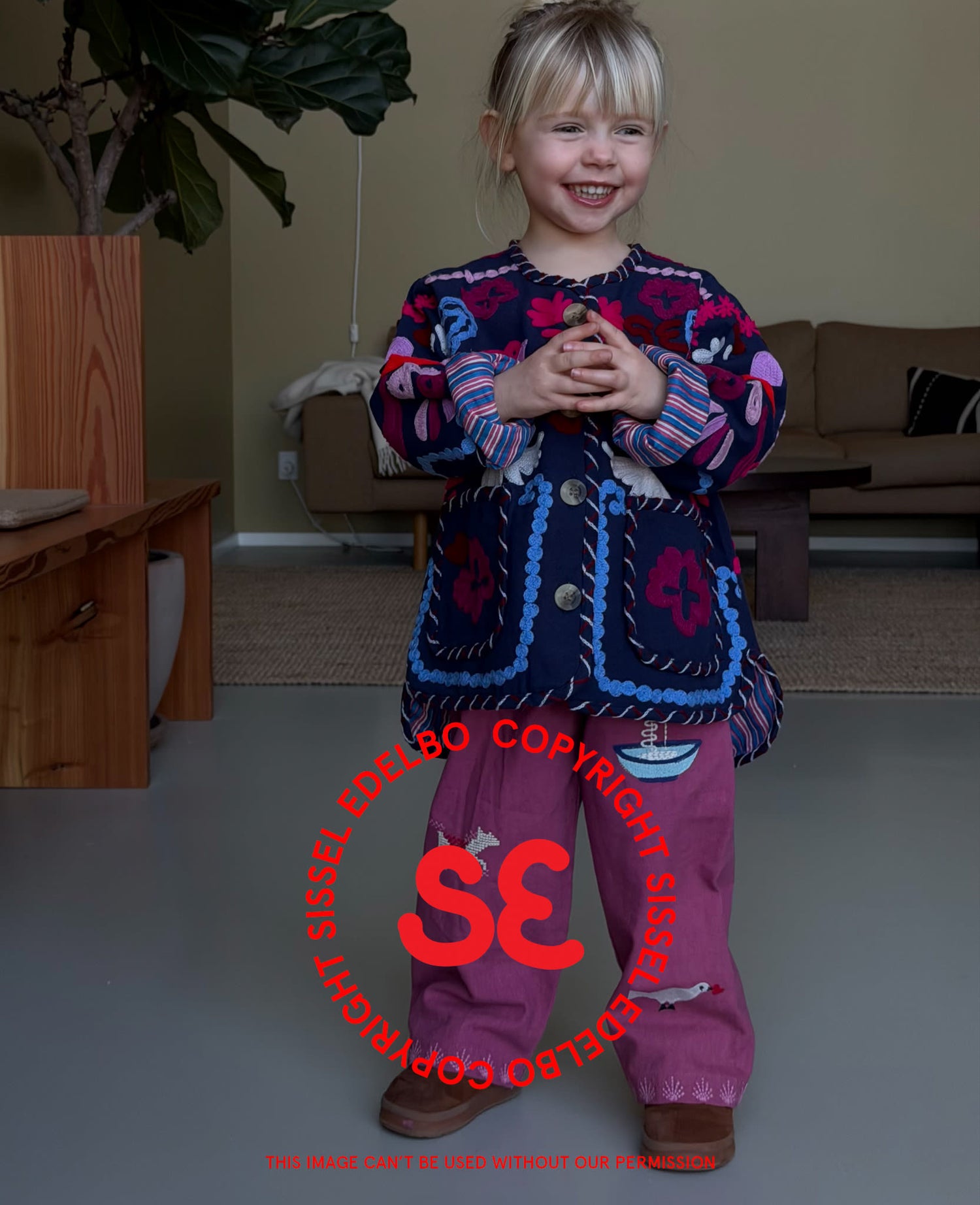 Maggie MINI Jacket - Navy Festival