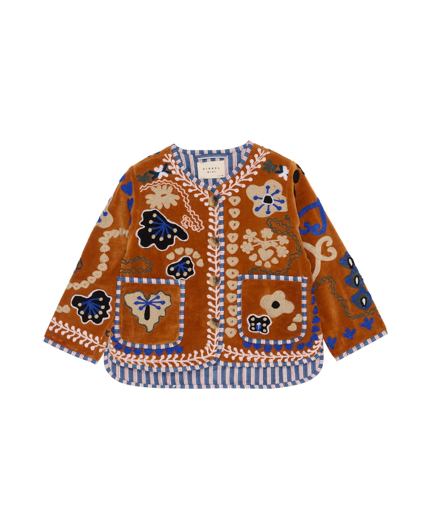 Maggie MINI Jacket - Velvet Blue Flowers