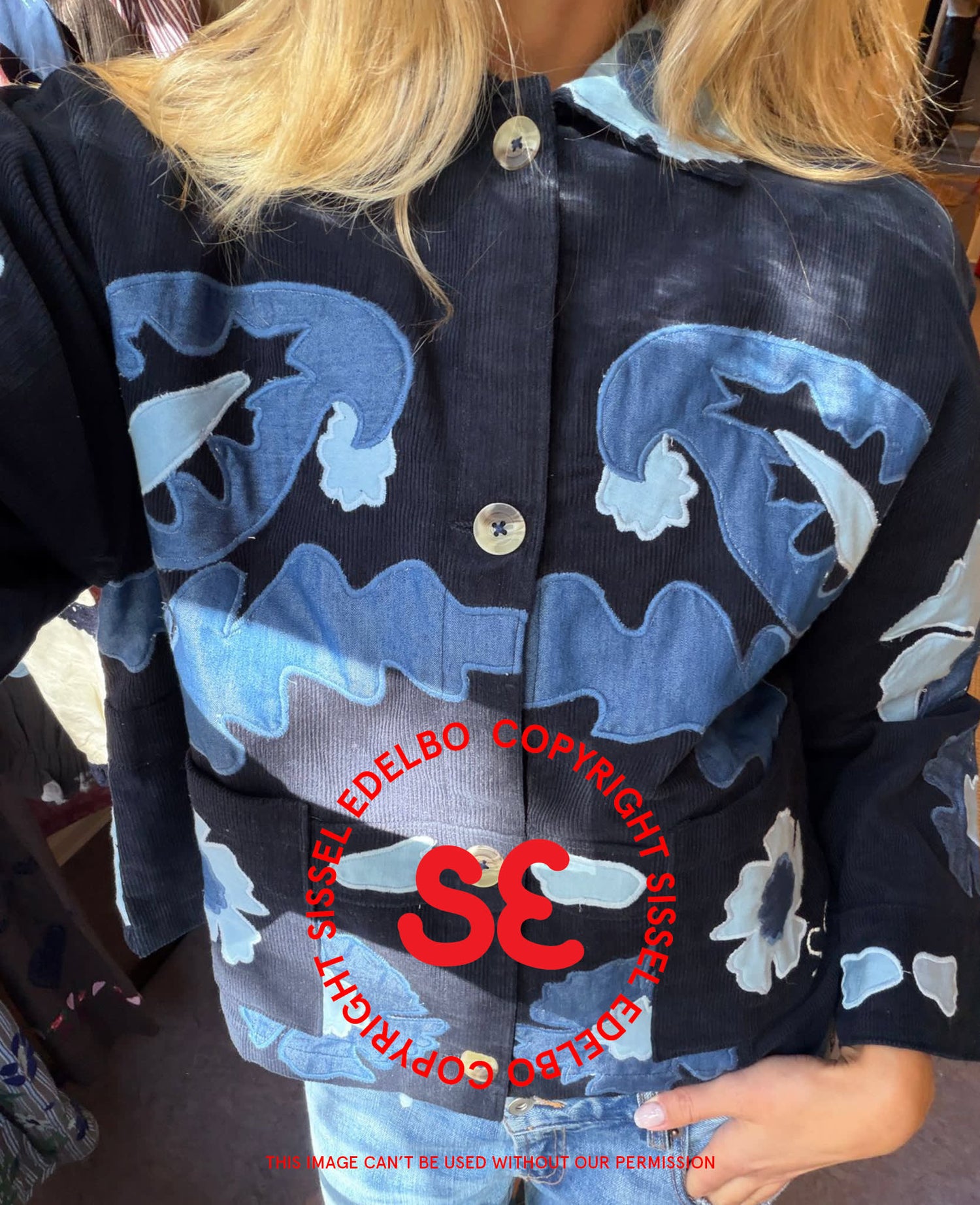 Mya Jacket - Navy Sea