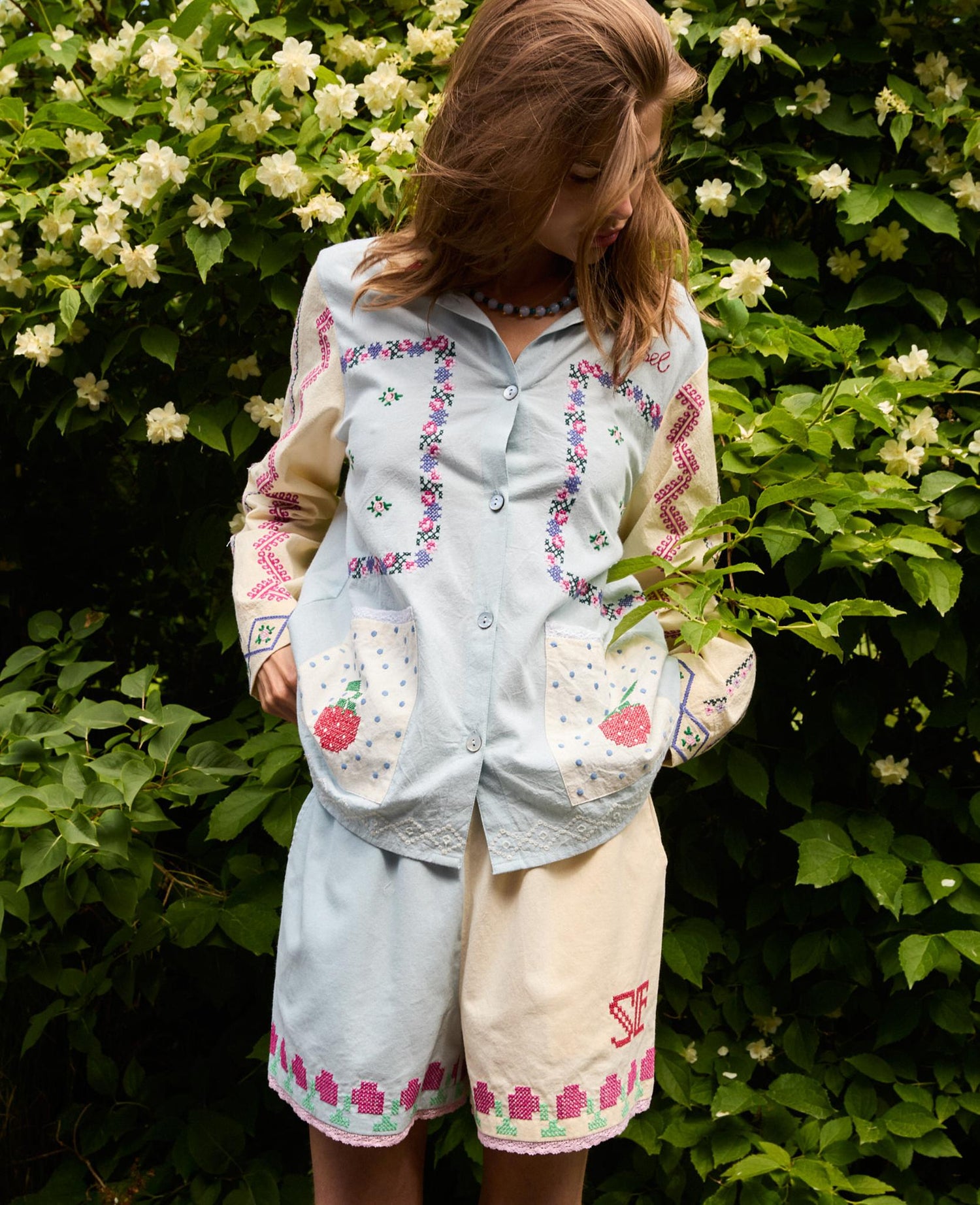 Myra Shorts - Baby Blue