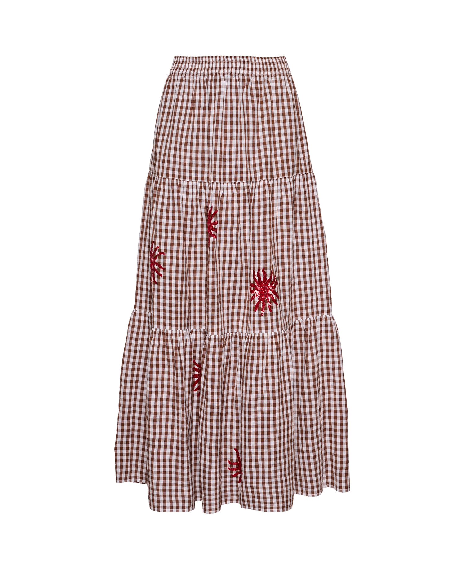 Nanette Skirt - Brown Checks