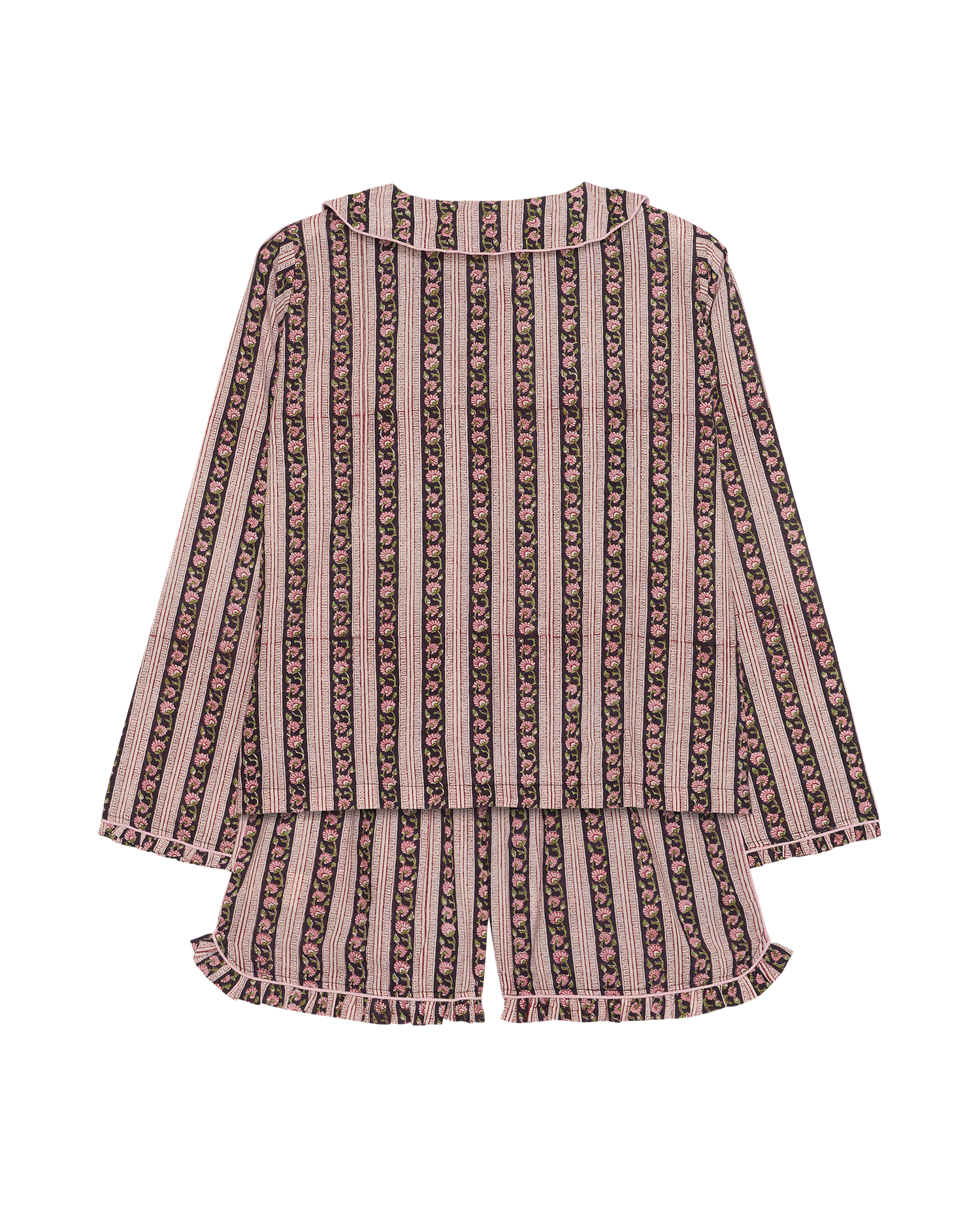 Nuvena Pyjamas Set - Black Stripes