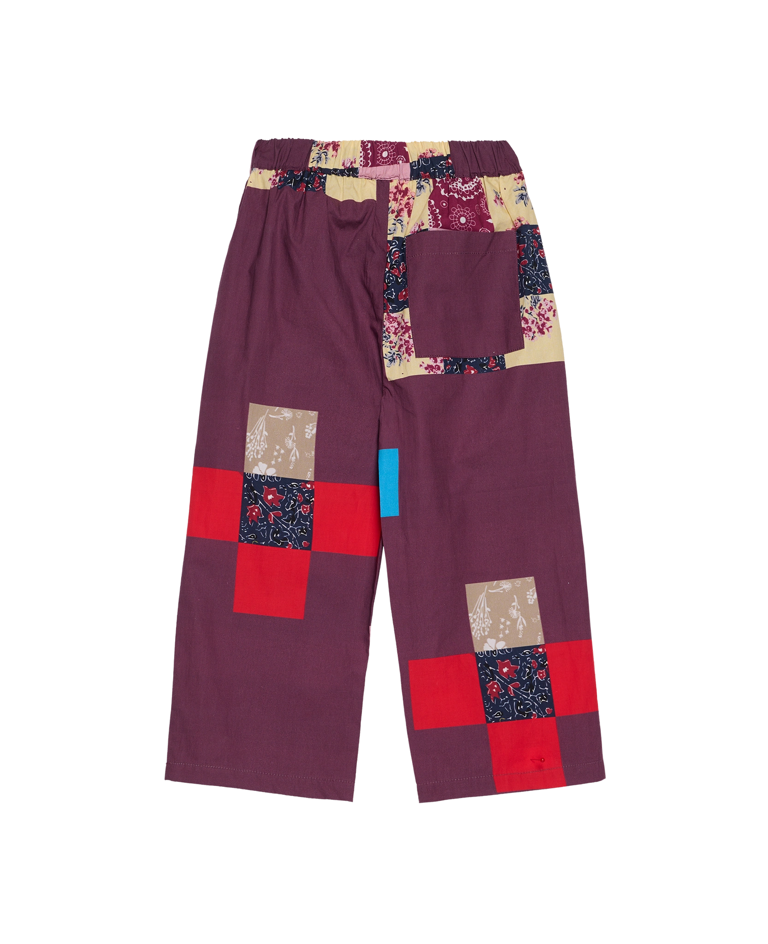 Oda MINI Pants - Wine Patchwork
