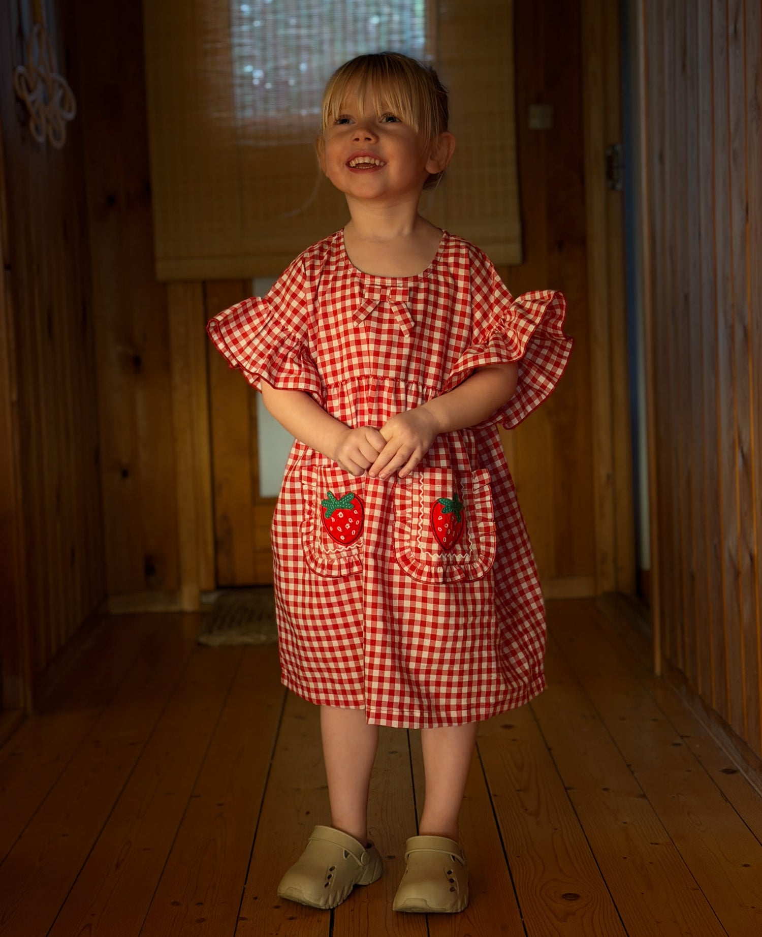 Ohio MINI Dress - Red Checks