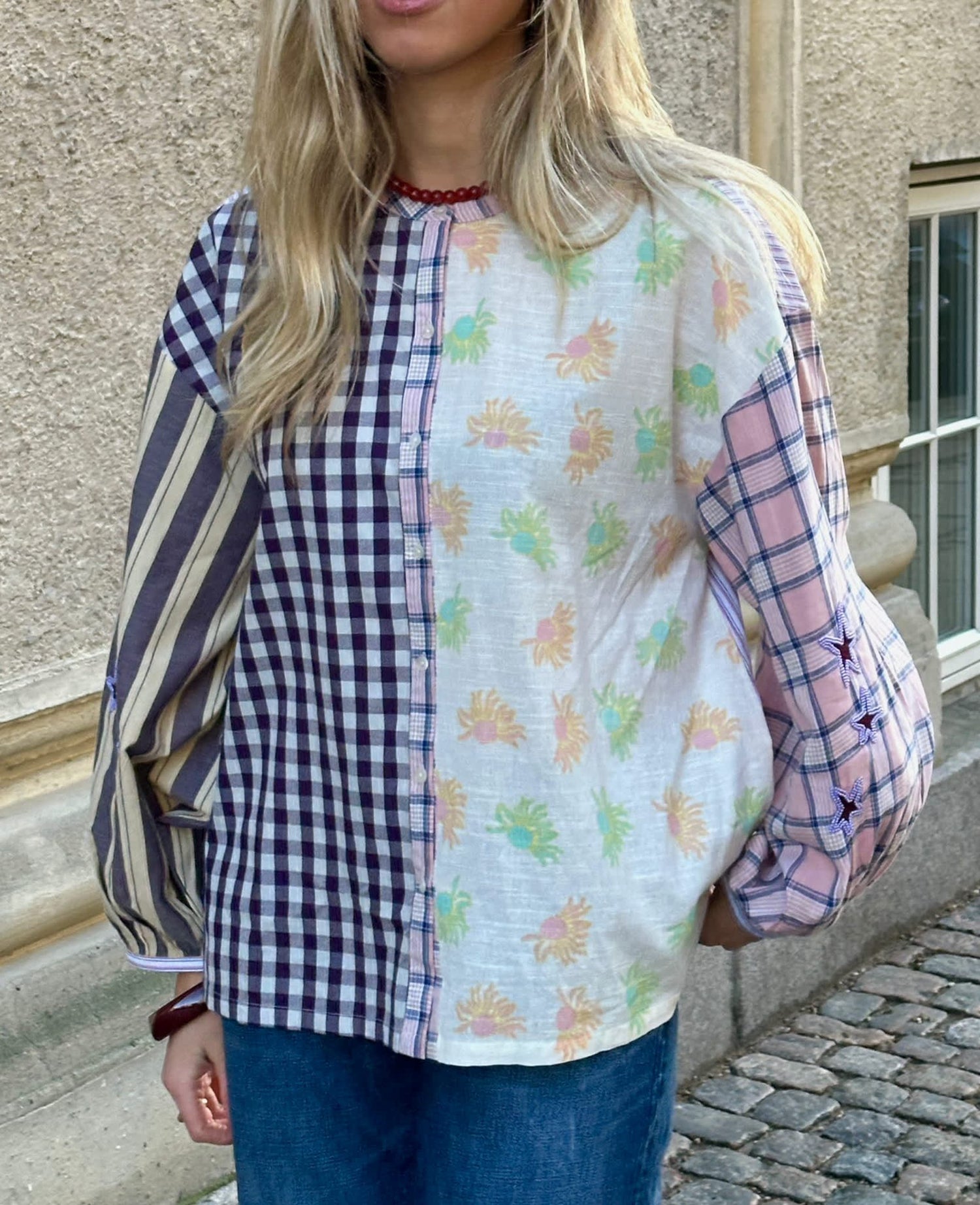 Paula Shirt - Purple Mix