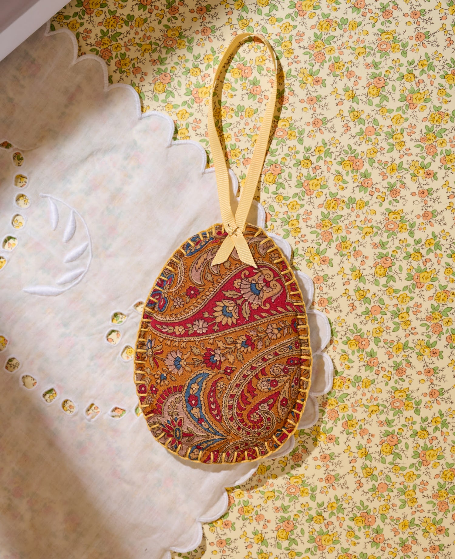 Mary SILK Ornament - No. 16