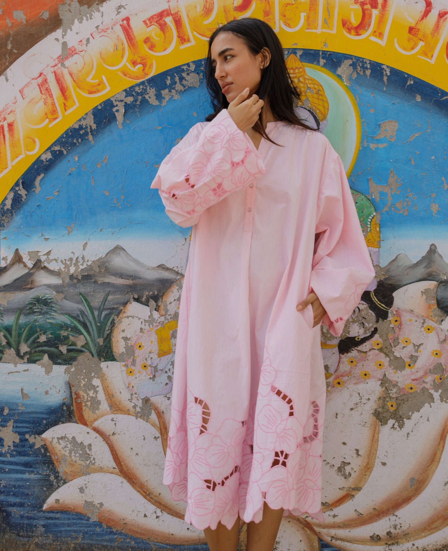 Coral Dress - Cherry Blossom