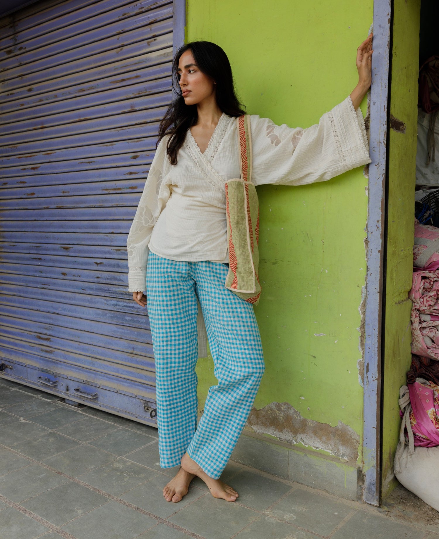 Winfrey Wrap Top - Ecru