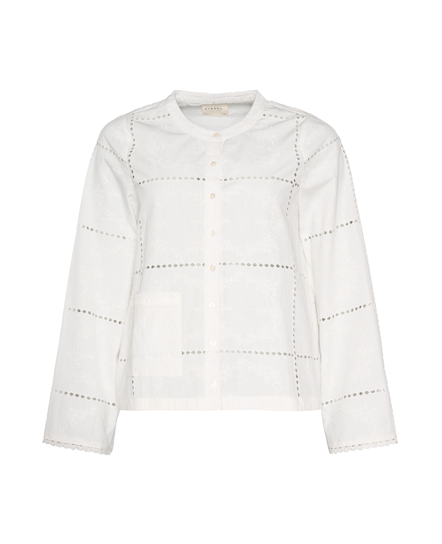 Ava Shirt - White Squares