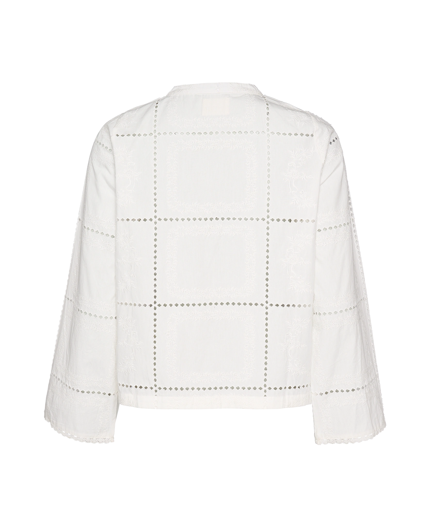 Ava Shirt - White Squares