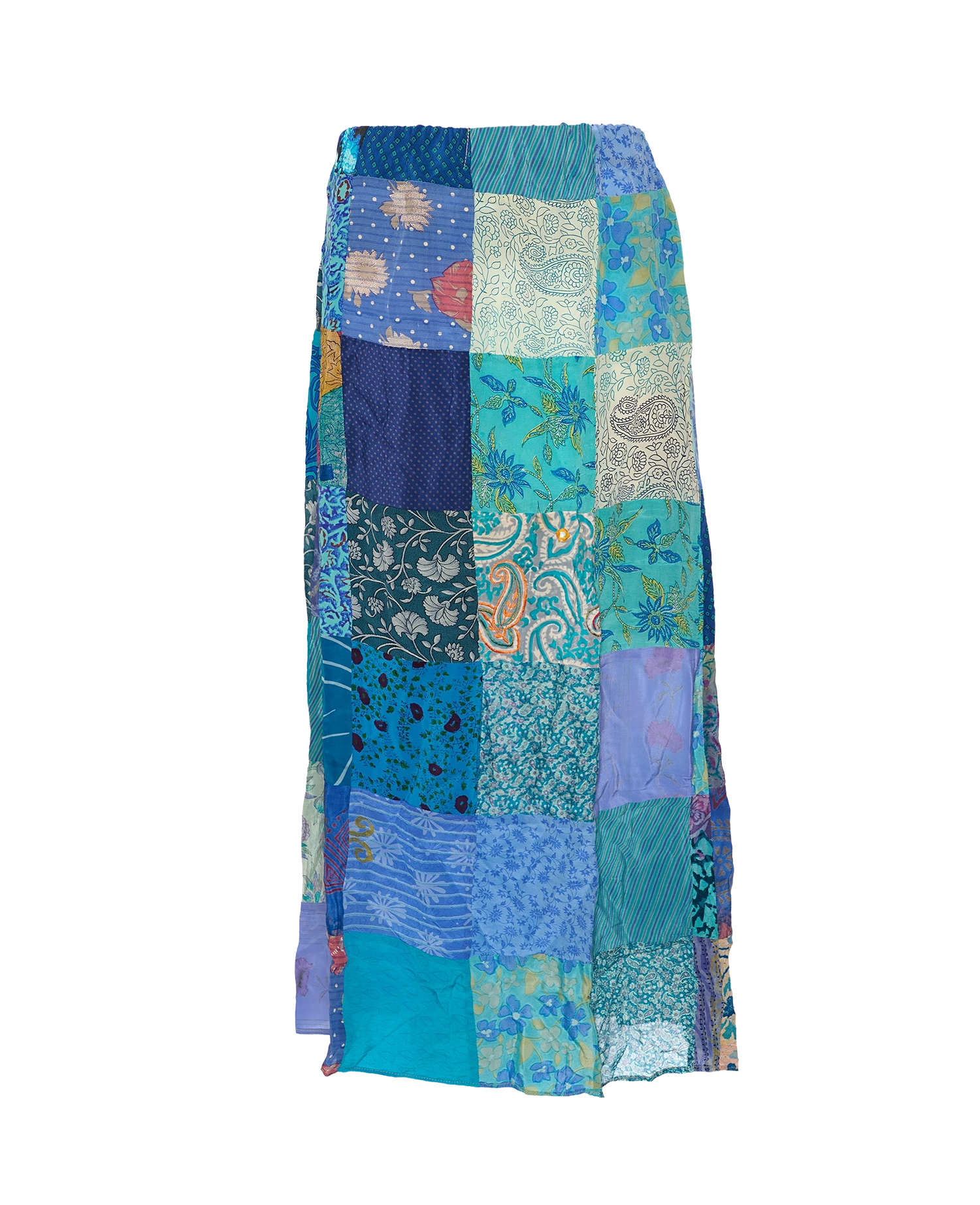 Maddie SILK Patchwork Skirt - No. 140