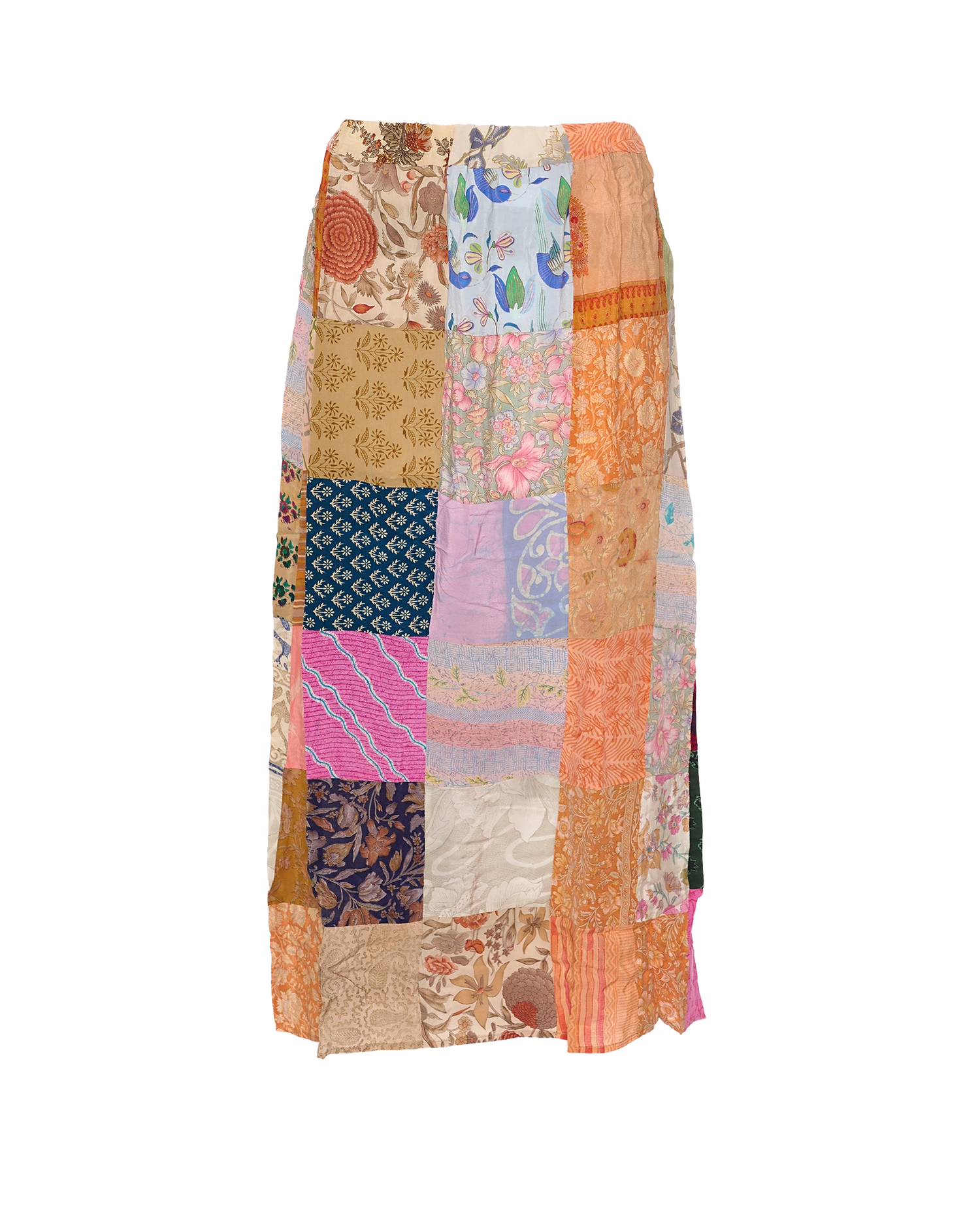 Maddie SILK Patchwork Skirt - No. 142