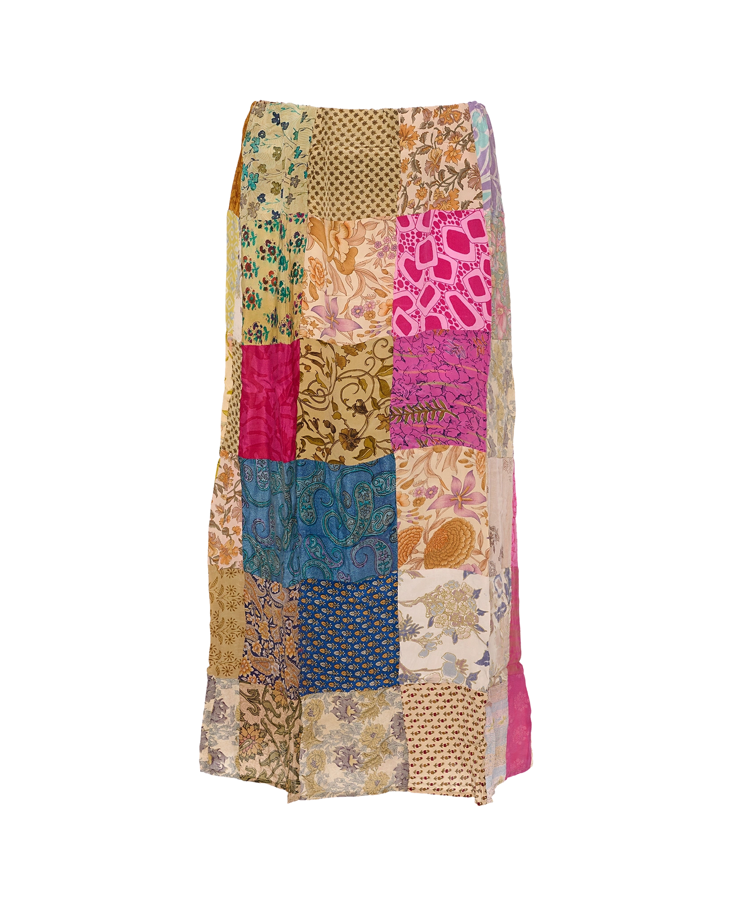 Maddie SILK Patchwork Skirt - No. 147