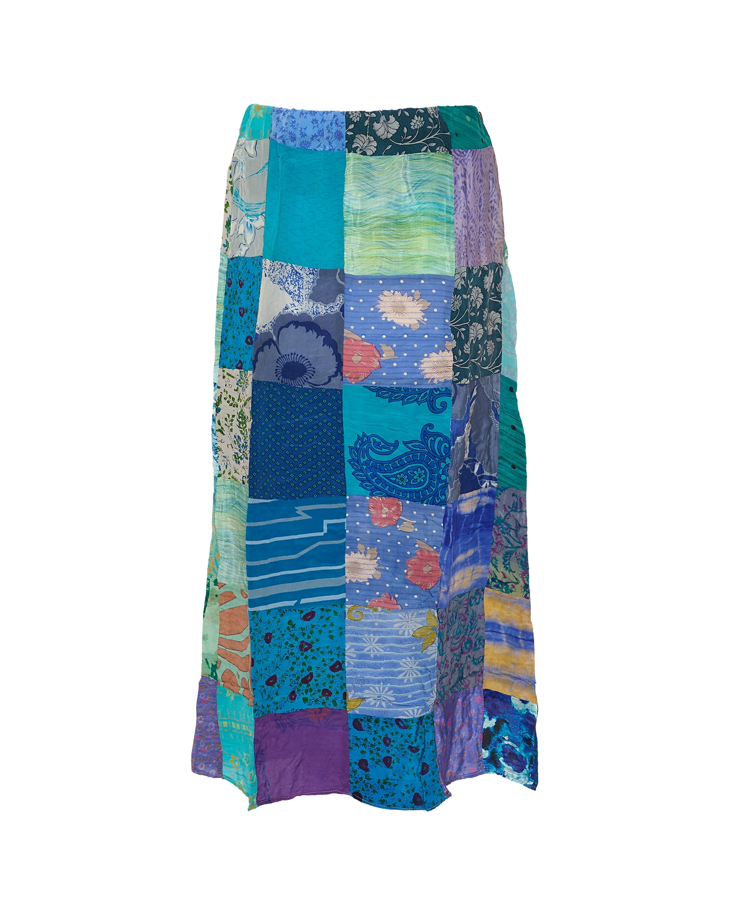 Maddie SILK Patchwork Skirt - No. 154