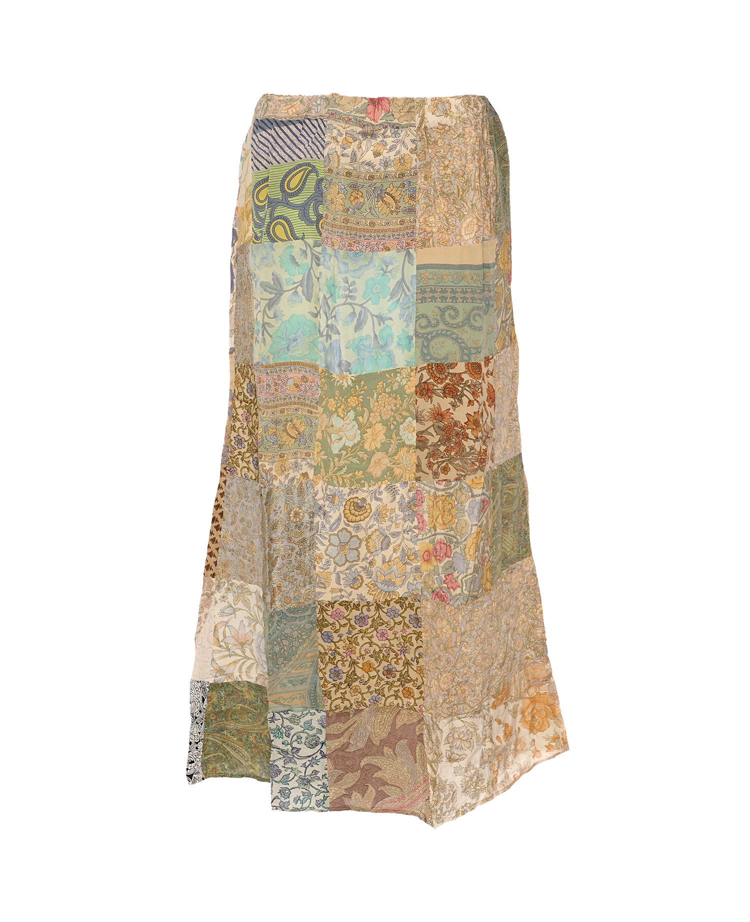 Maddie SILK Patchwork Skirt - No. 155