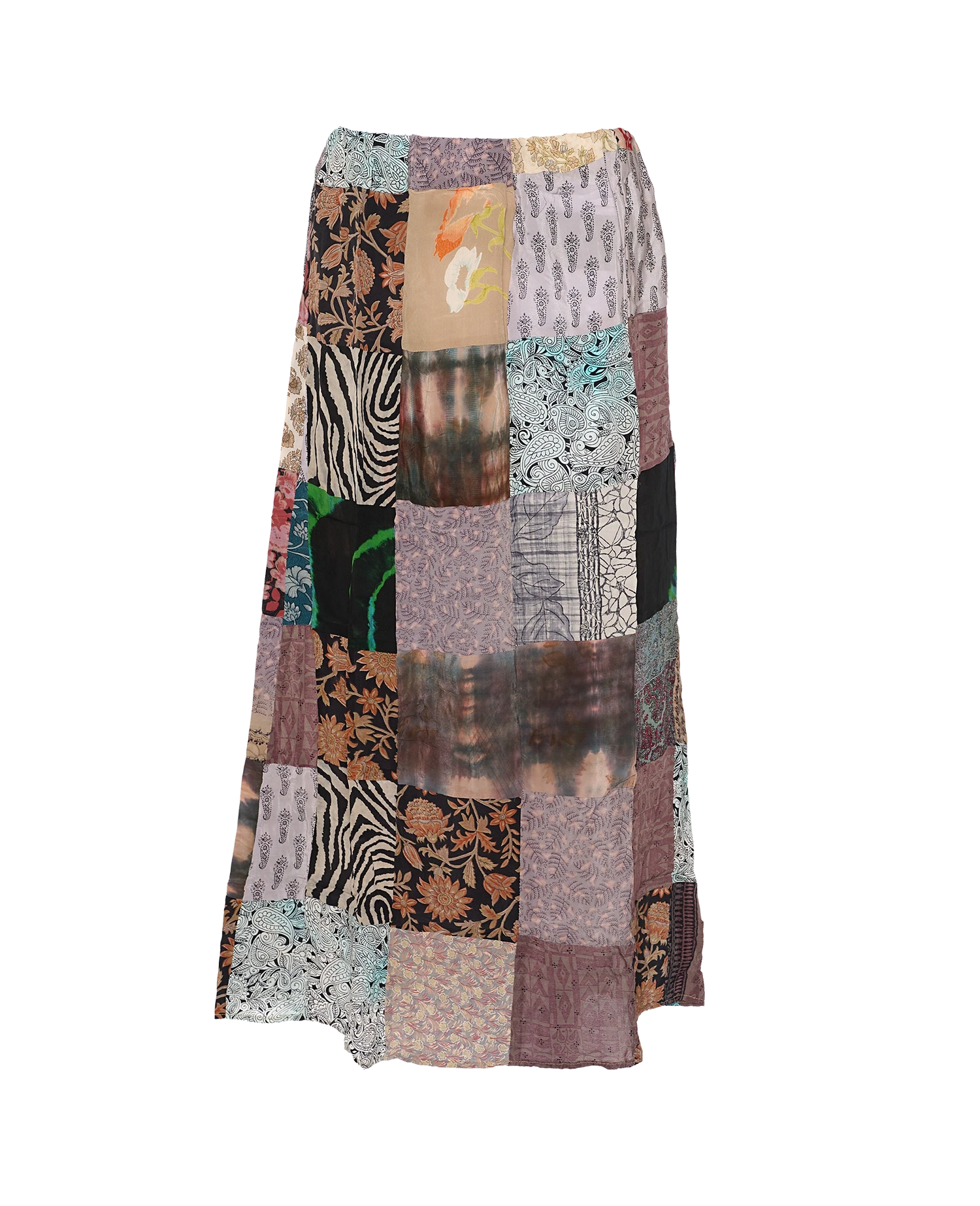 Maddie SILK Patchwork Skirt - No. 166