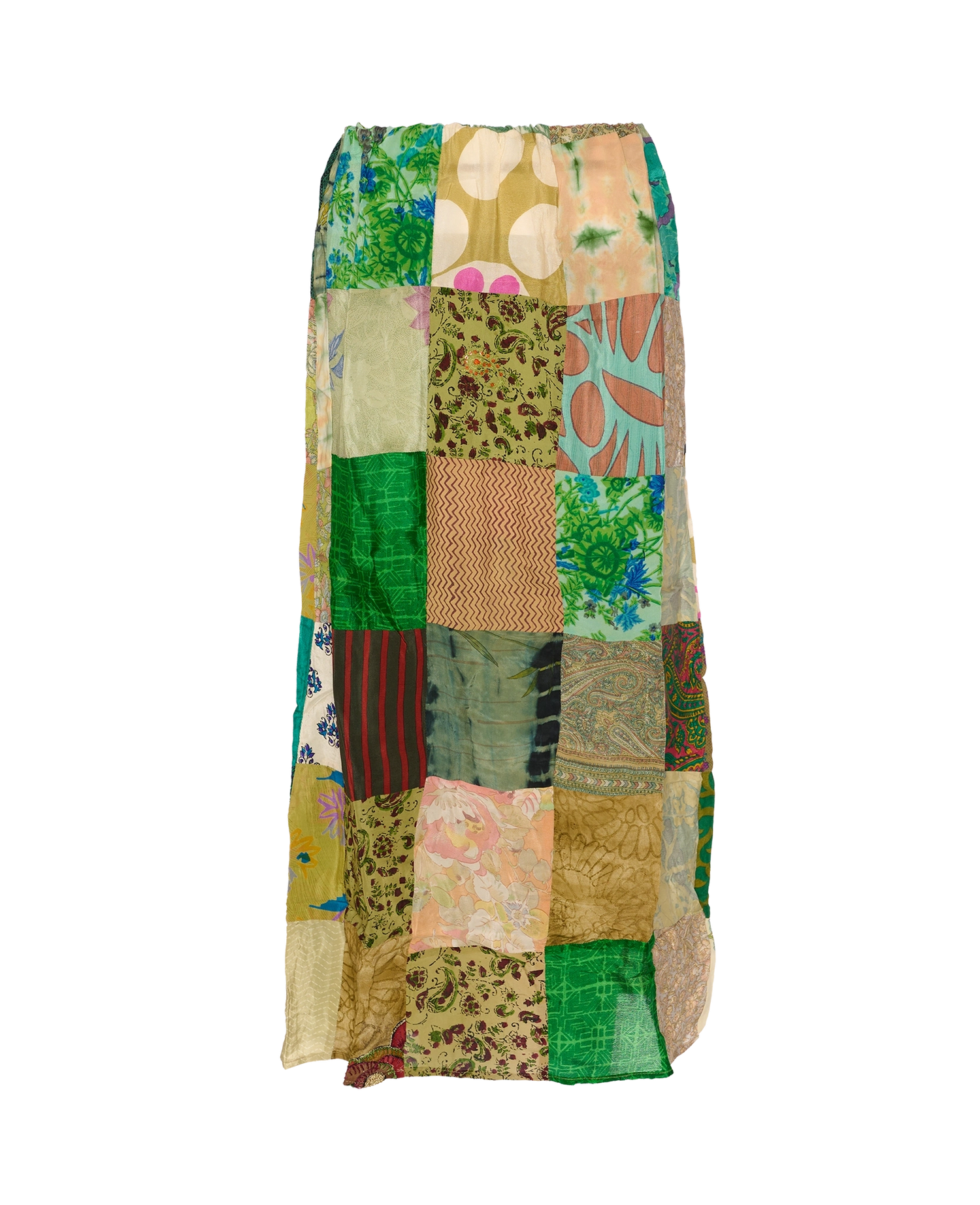 Maddie SILK Patchwork Skirt - No. 74