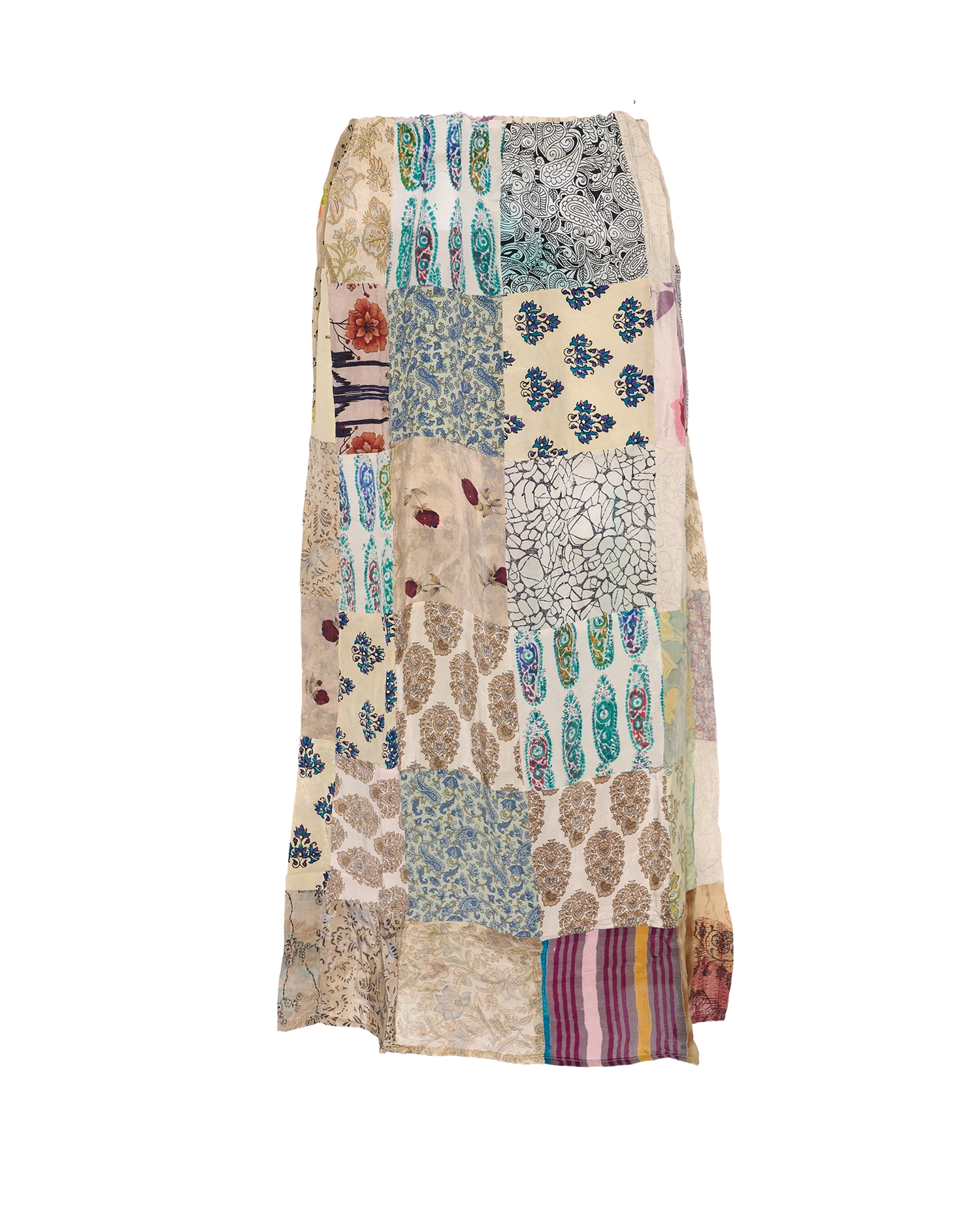 Maddie SILK Patchwork Skirt - No. 75