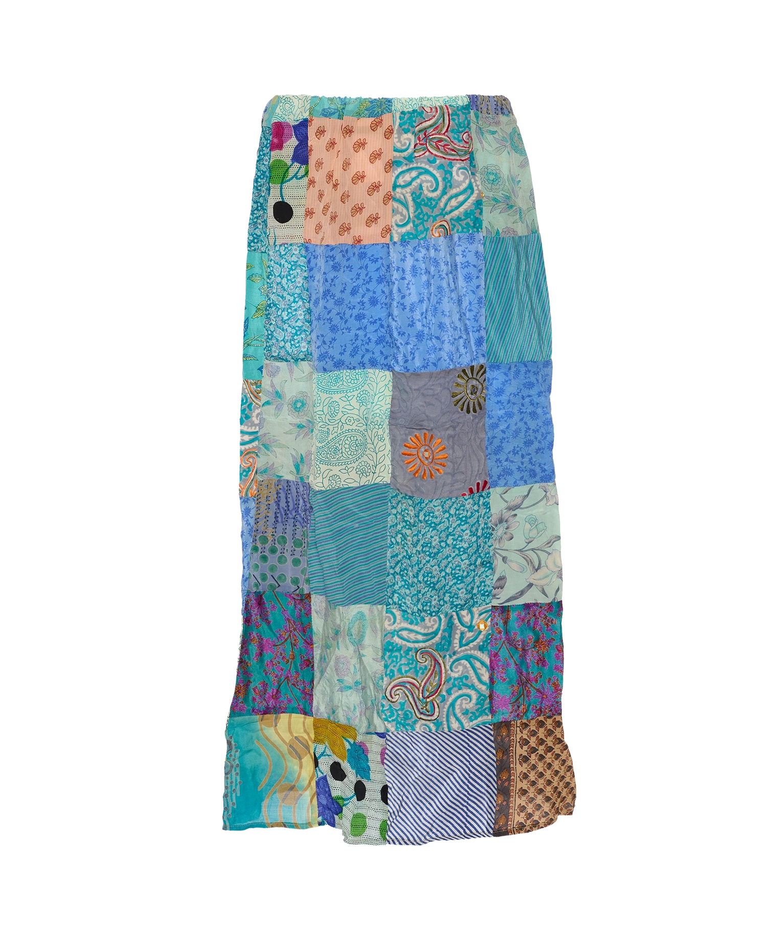 Maddie SILK Patchwork Skirt - No. 81