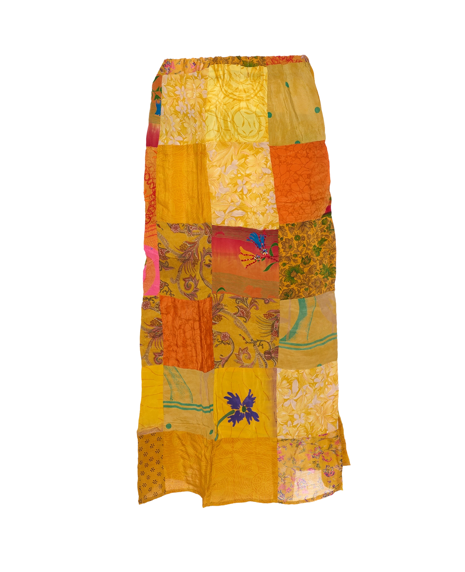 Maddie SILK Patchwork Skirt - No. 90