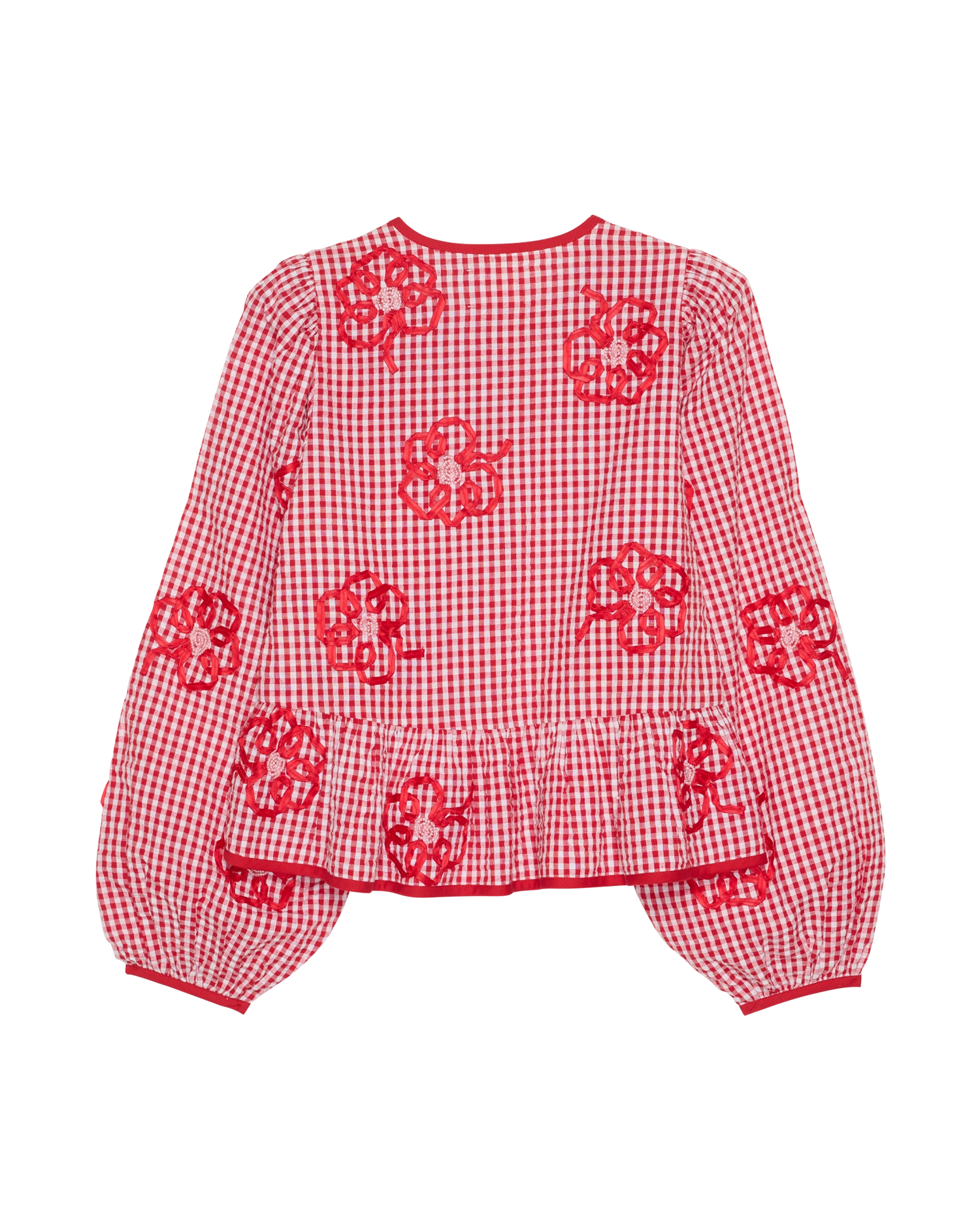 Sunny Top - Red Checks