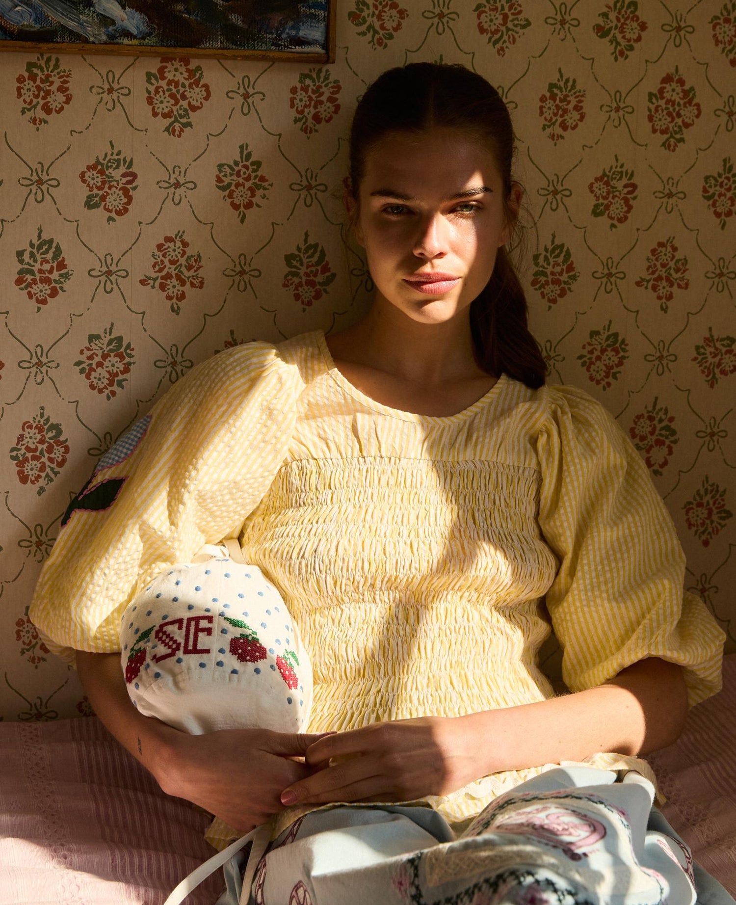 Svea Top - Yellow Stripes